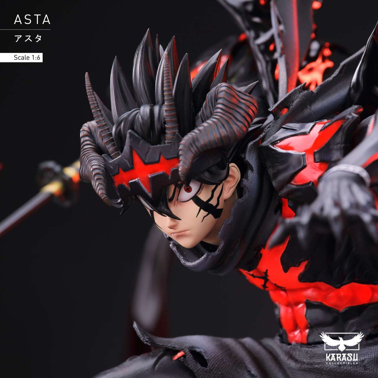 【Pre-sale】1/6 Scale Asta with LED-Black Clover-Karasu Collectibles Studio