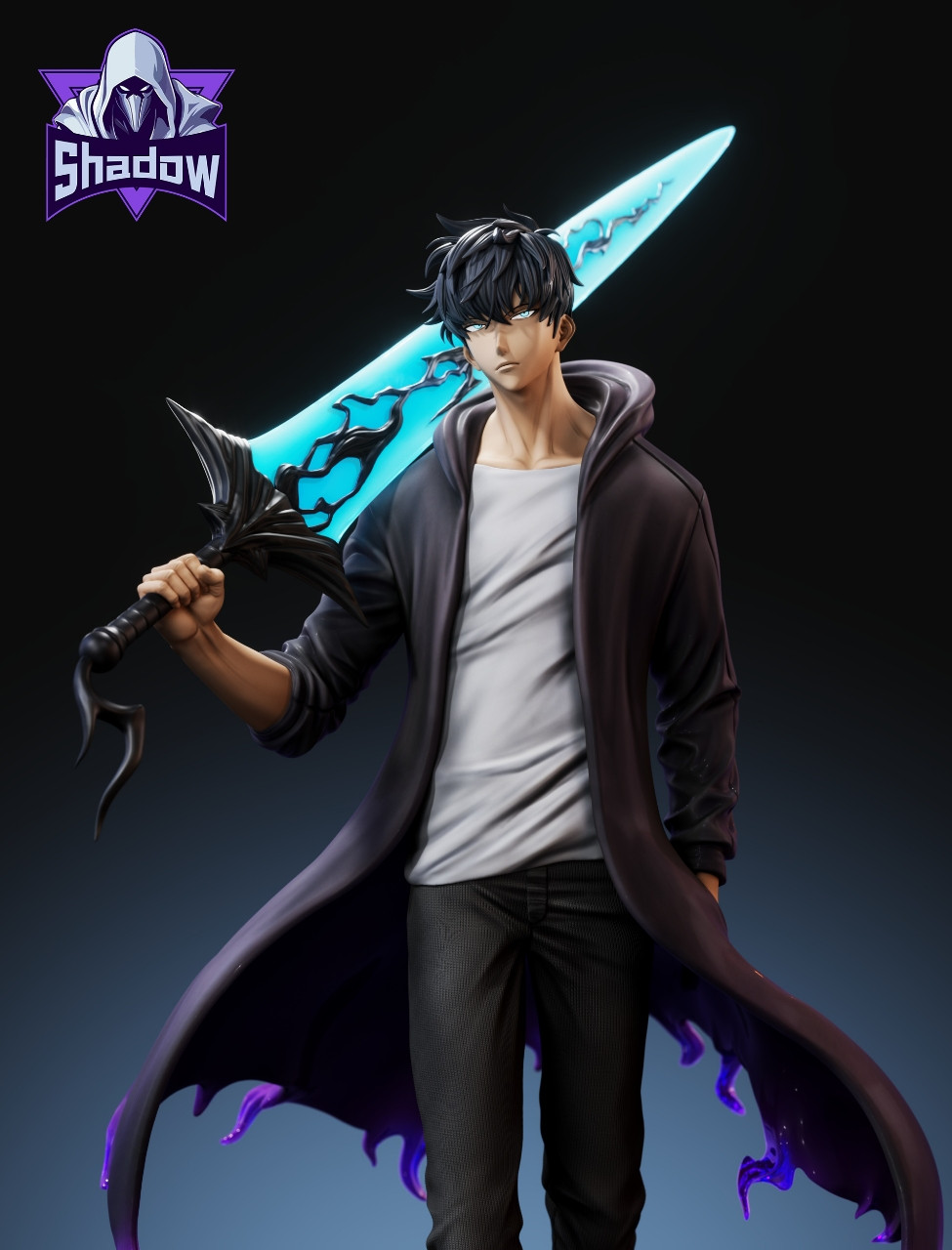 【Sold out】1/6 Scale Sung Jin-Woo with LED-Shadow Studio
