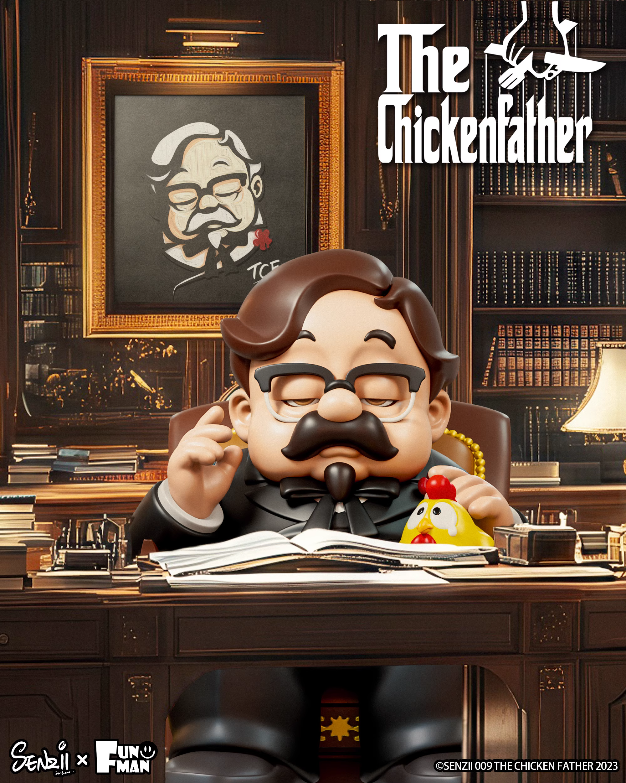 【Pre-sale】 The Black Chicken Father-Senzii X Chicken Father Studios