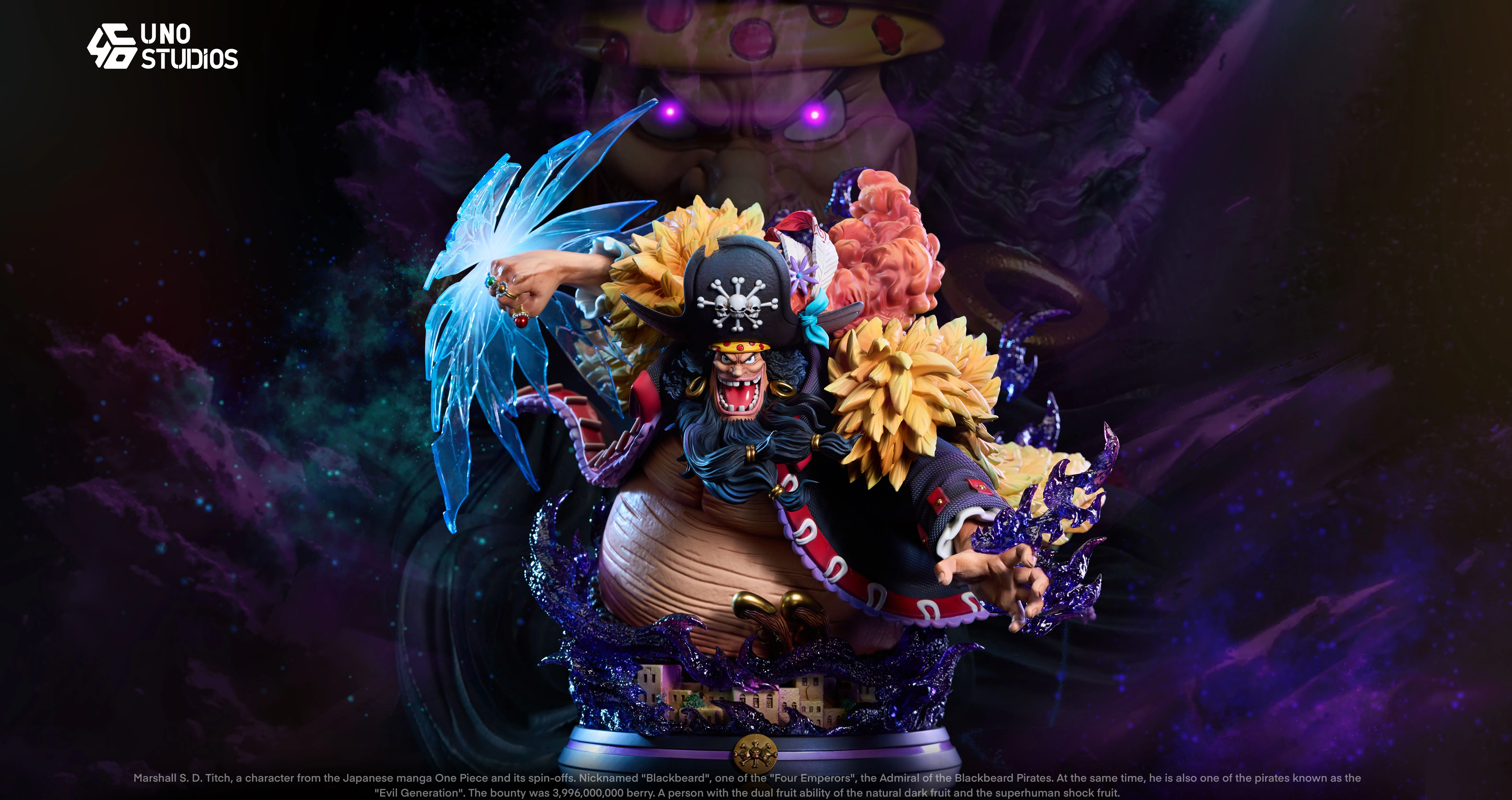 【Pre-sale】1/4 Scale Bust of Marshall·D·Teach-UNO Studio