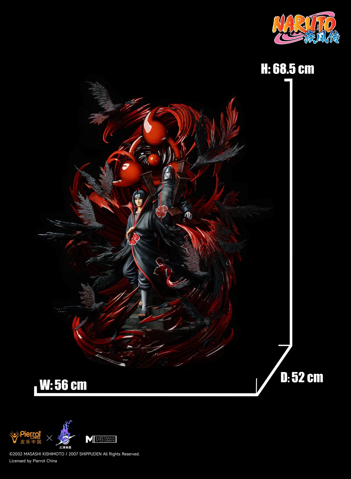 【Pre-sale】1/6 Scale Licensed Itachi Uchiha with LED-Pierrot China x PickStar Studios