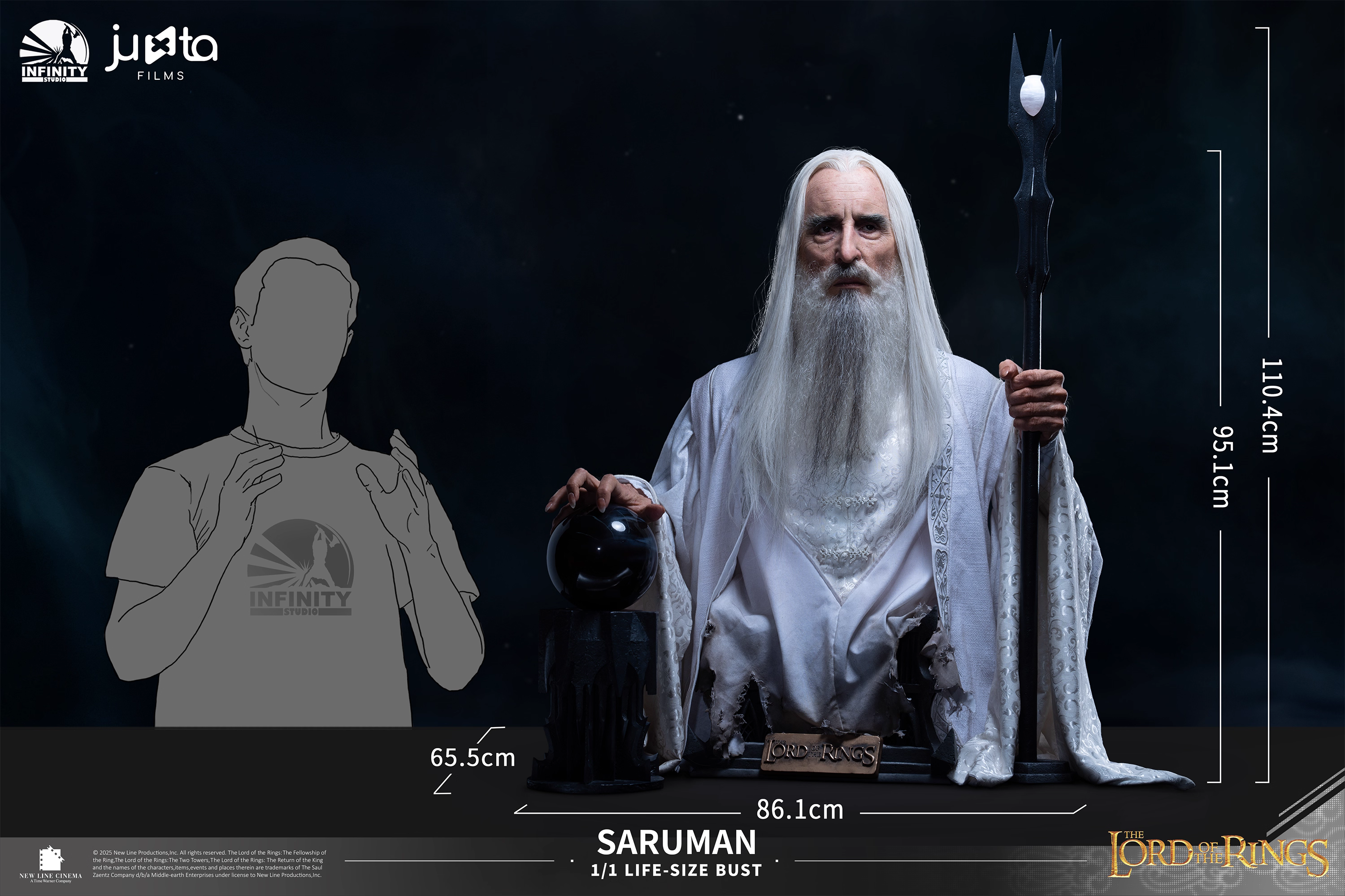 【Pre-sale】1/1 Scale Bust of Saruman-Infinity X Juxta Films Studios