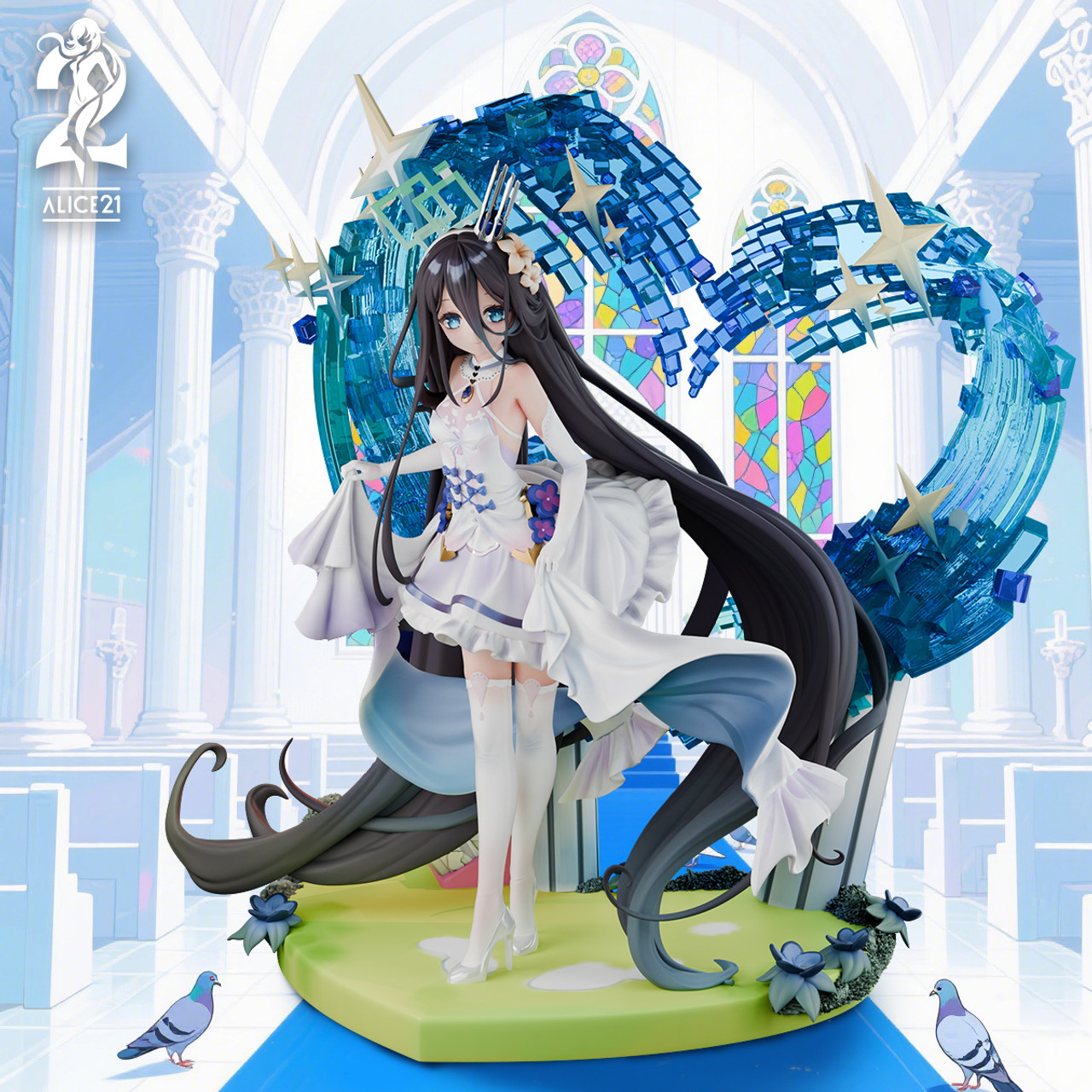 【Pre-sale】1/6 Scale Wedding Dress Alice-Blue Archive-Alice21 Studio