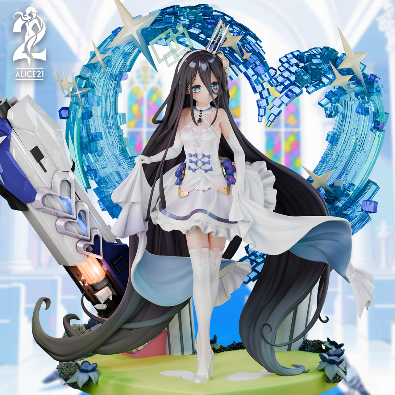 【Pre-sale】1/6 Scale Wedding Dress Alice-Blue Archive-Alice21 Studio