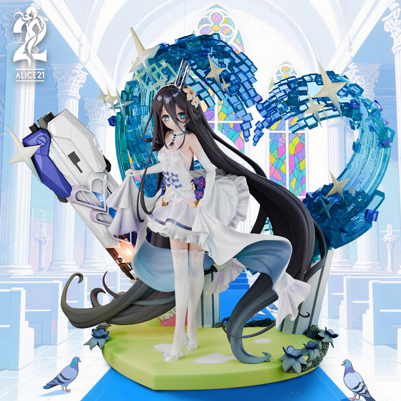 【Pre-sale】1/6 Scale Wedding Dress Alice-Blue Archive-Alice21 Studio