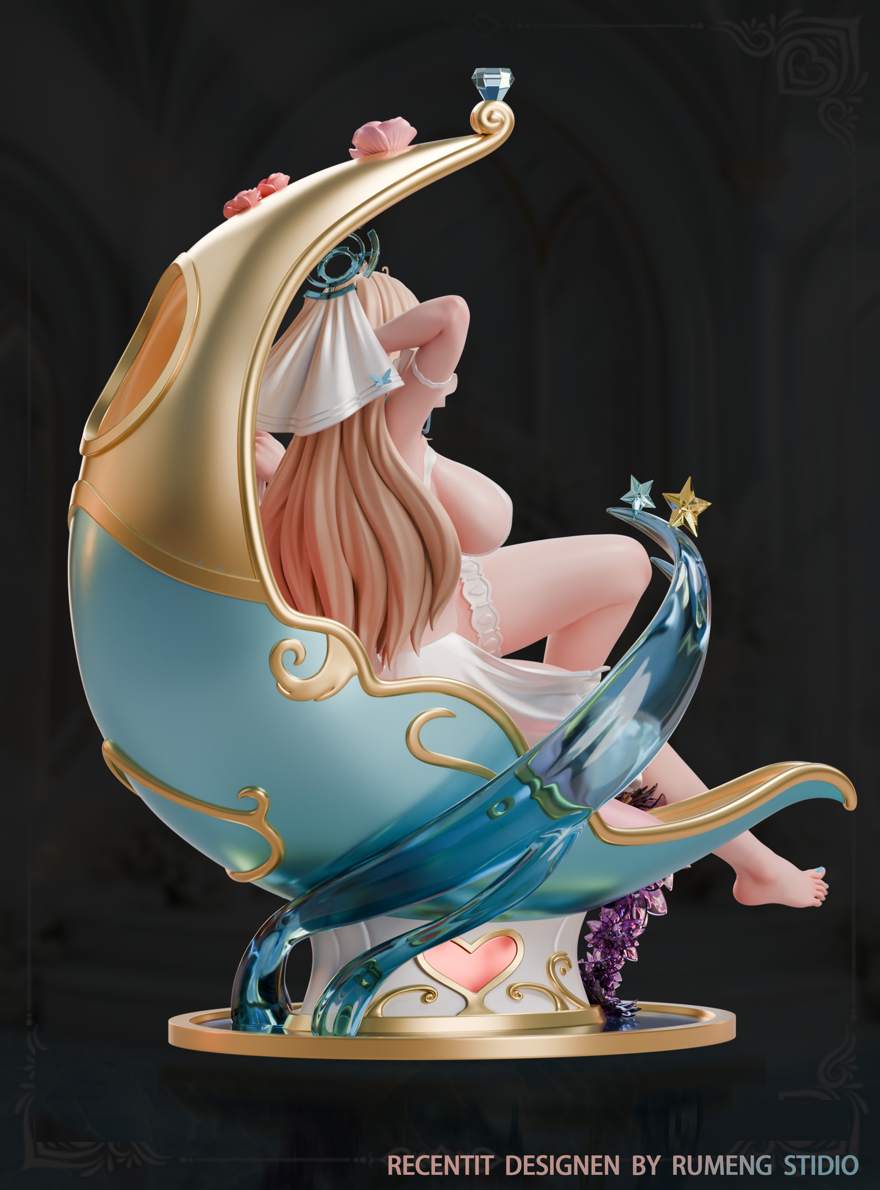 【Pre-sale closed】1/6 Scale Wedding Dress Itinose Asena-Blue Archive-RuMengShe Studio