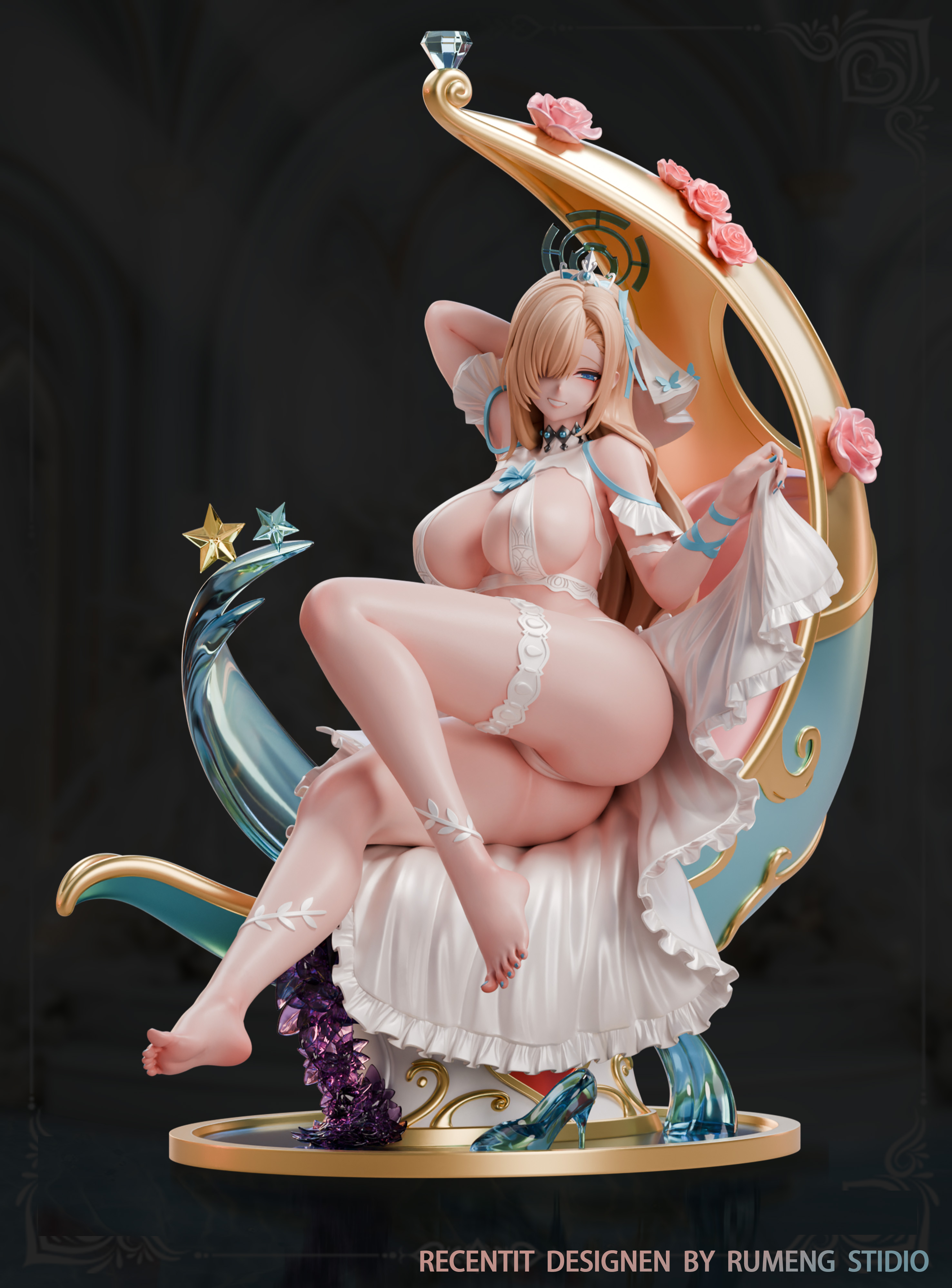 【Pre-sale closed】1/6 Scale Wedding Dress Itinose Asena-Blue Archive-RuMengShe Studio