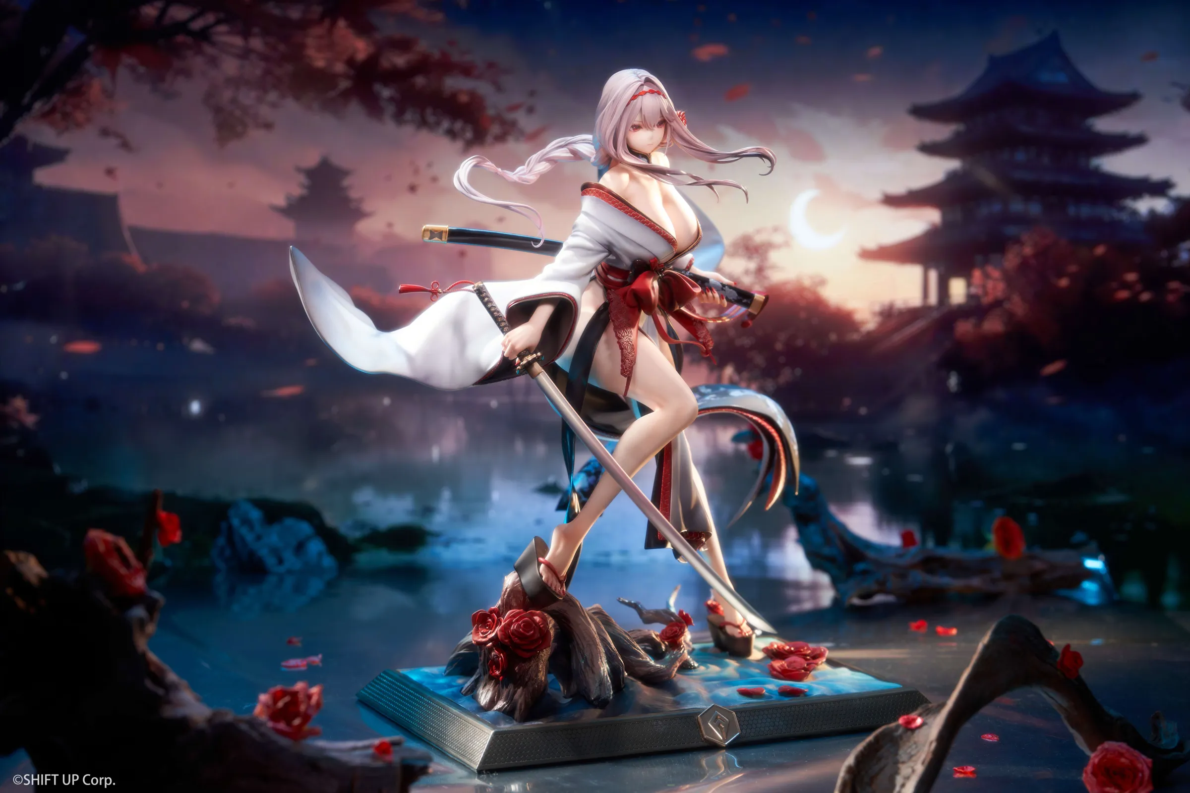 【Pre-sale】1/4 Scale Longing Flower Ver. Black Shadow Scarlet-Goddess of Victory: Nikke-Hobby Sakura Studio