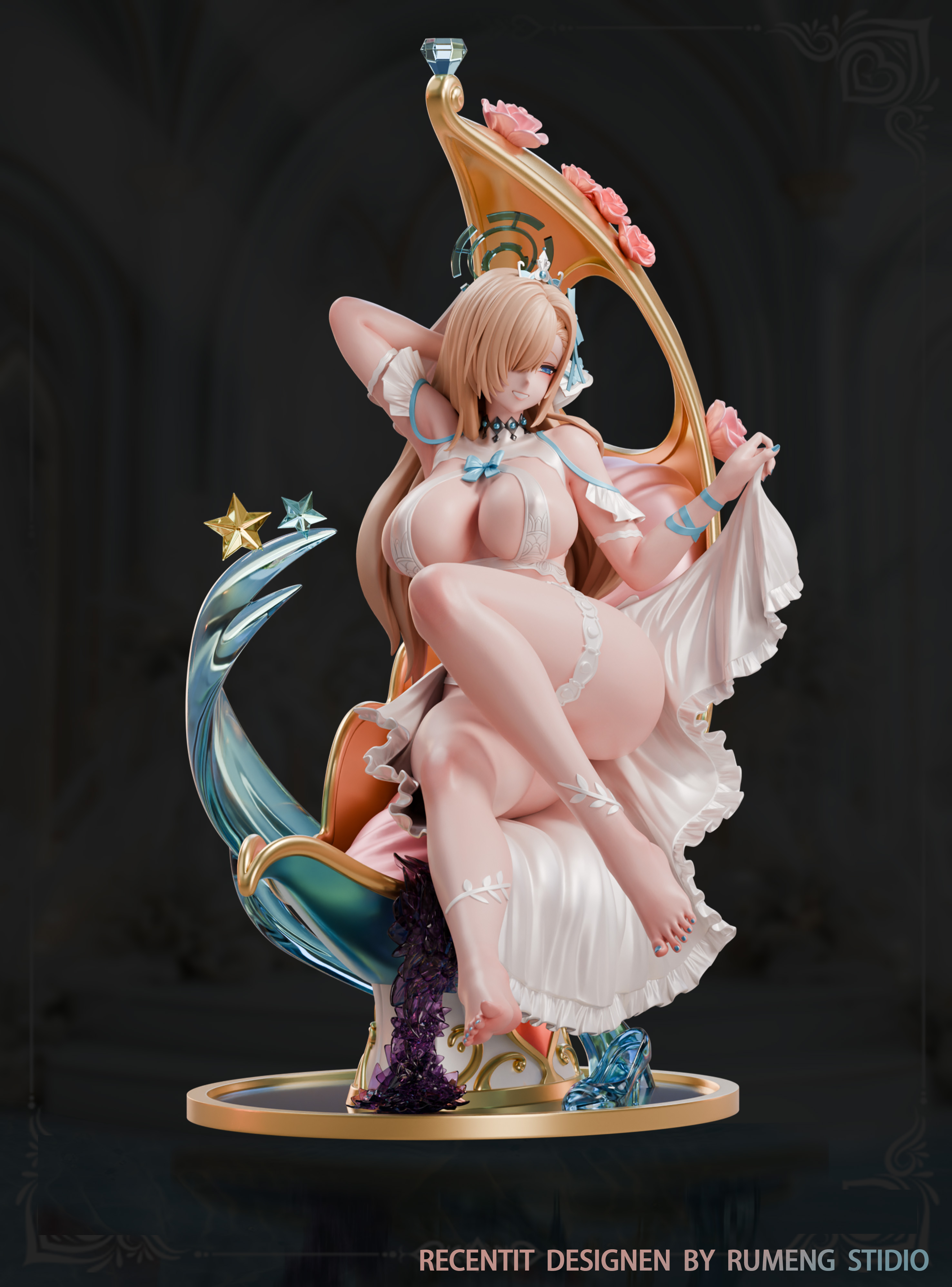 【Pre-sale closed】1/6 Scale Wedding Dress Itinose Asena-Blue Archive-RuMengShe Studio