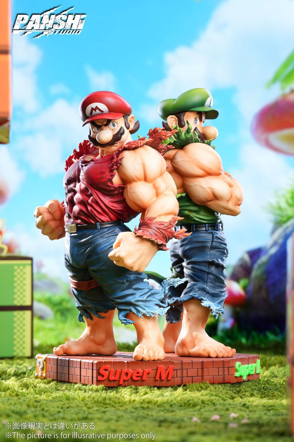【Sold out】Muscle Mario and Luigi-Super Mario Bro.-PANSHI Studio