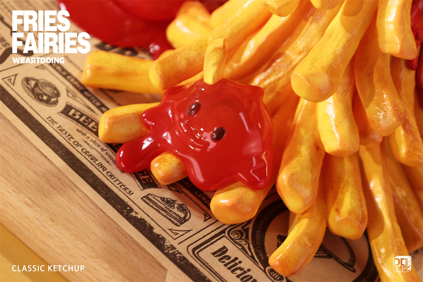 【Sold out】Sleeping Beauty-Fries Fairies-Classic Ketchup and Wasabi-Other series-WeArtDoing Studio