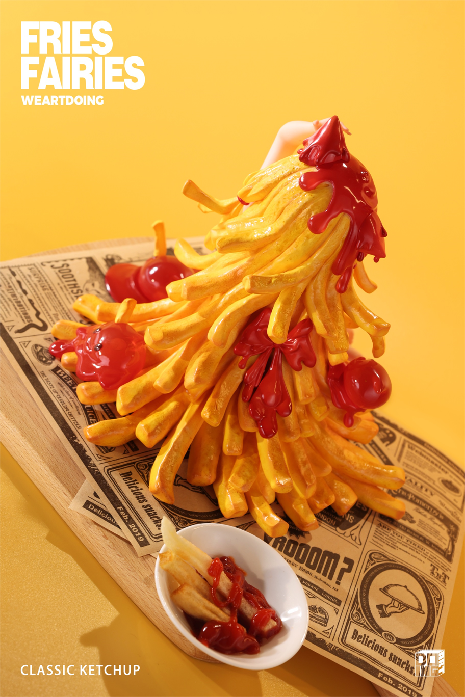 【Sold out】Sleeping Beauty-Fries Fairies-Classic Ketchup and Wasabi-Other series-WeArtDoing Studio
