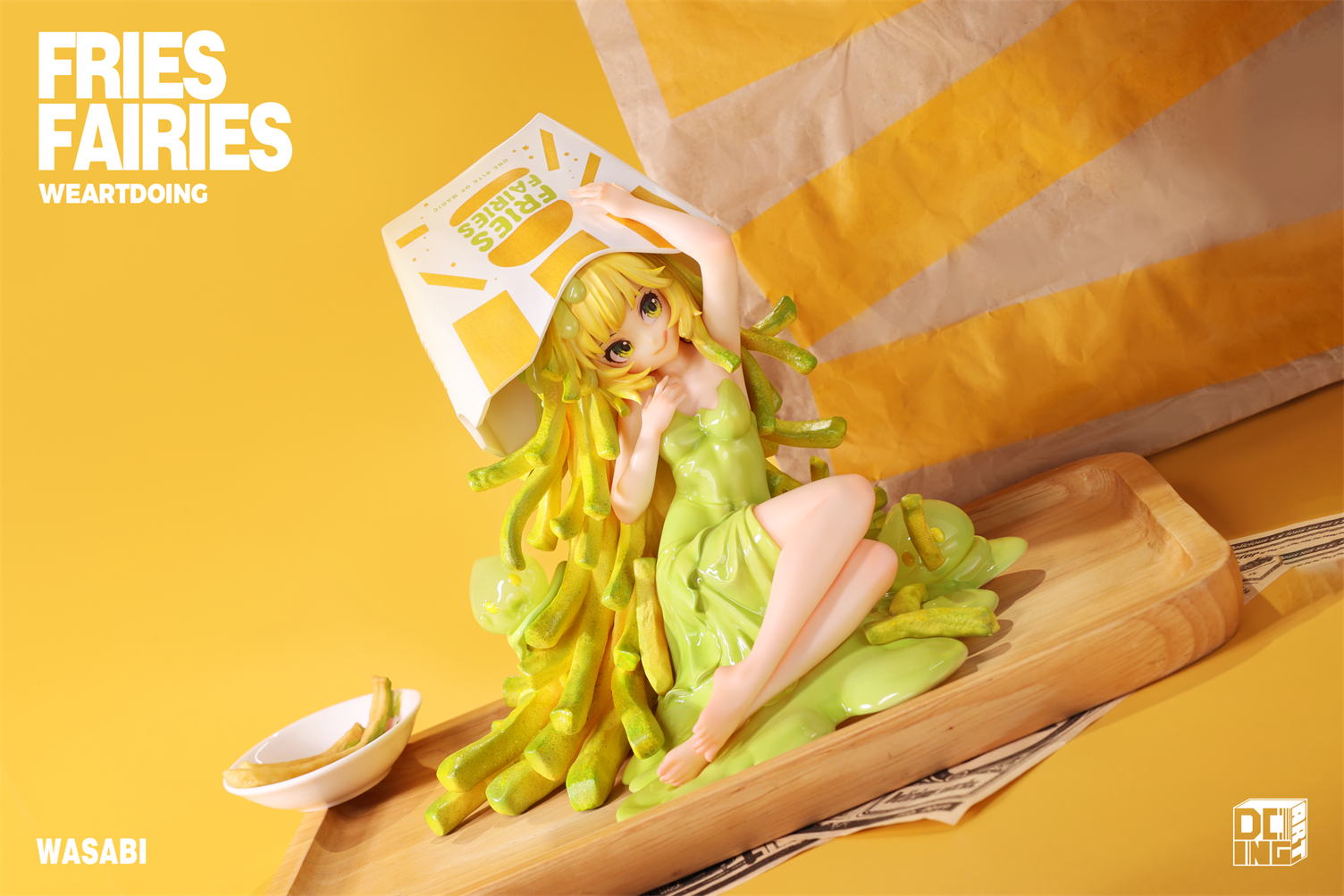 【Sold out】Sleeping Beauty-Fries Fairies-Classic Ketchup and Wasabi-Other series-WeArtDoing Studio