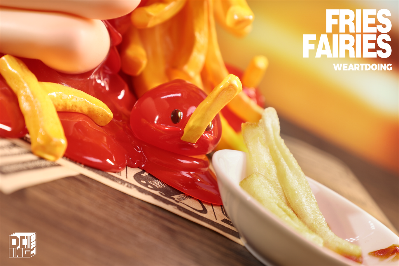【Sold out】Sleeping Beauty-Fries Fairies-Classic Ketchup and Wasabi-Other series-WeArtDoing Studio