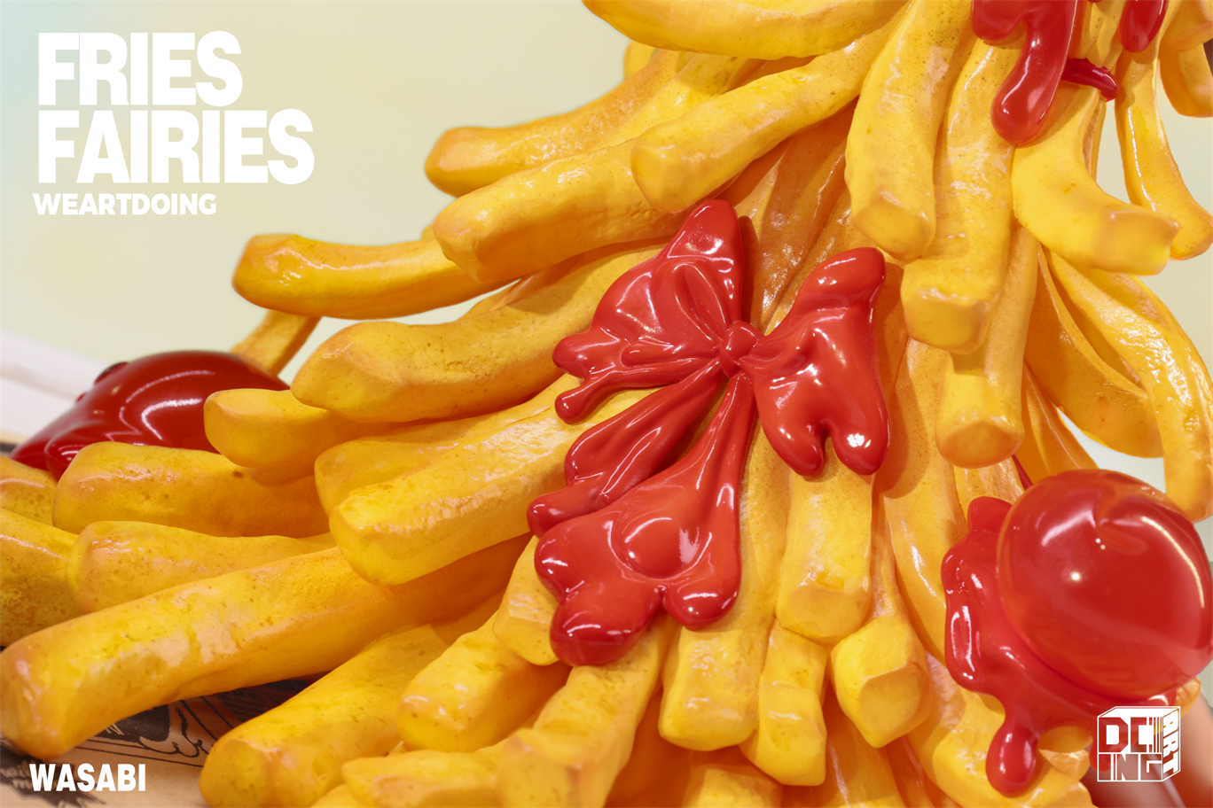 【Sold out】Sleeping Beauty-Fries Fairies-Classic Ketchup and Wasabi-Other series-WeArtDoing Studio