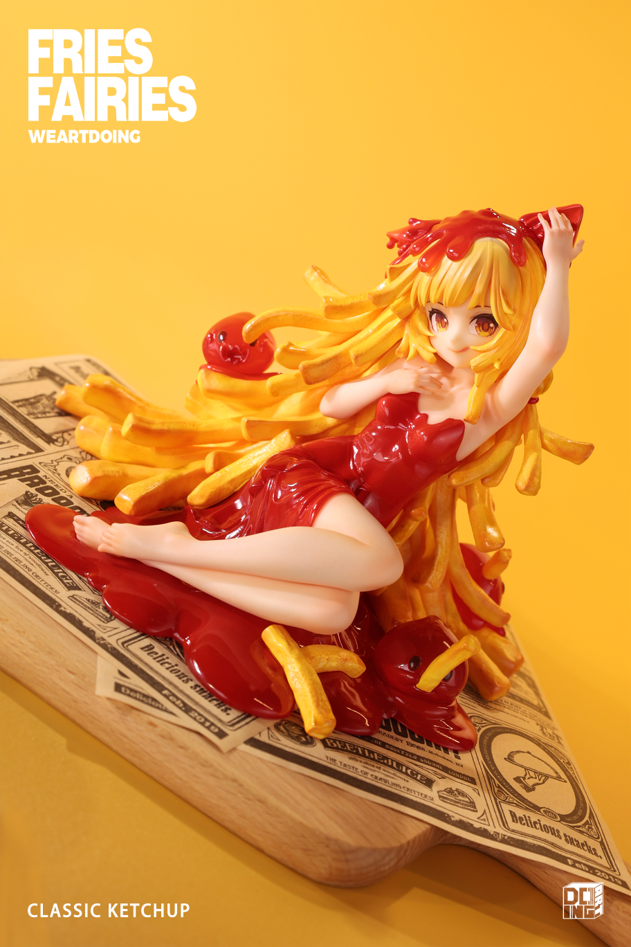 【Sold out】Sleeping Beauty-Fries Fairies-Classic Ketchup and Wasabi-Other series-WeArtDoing Studio