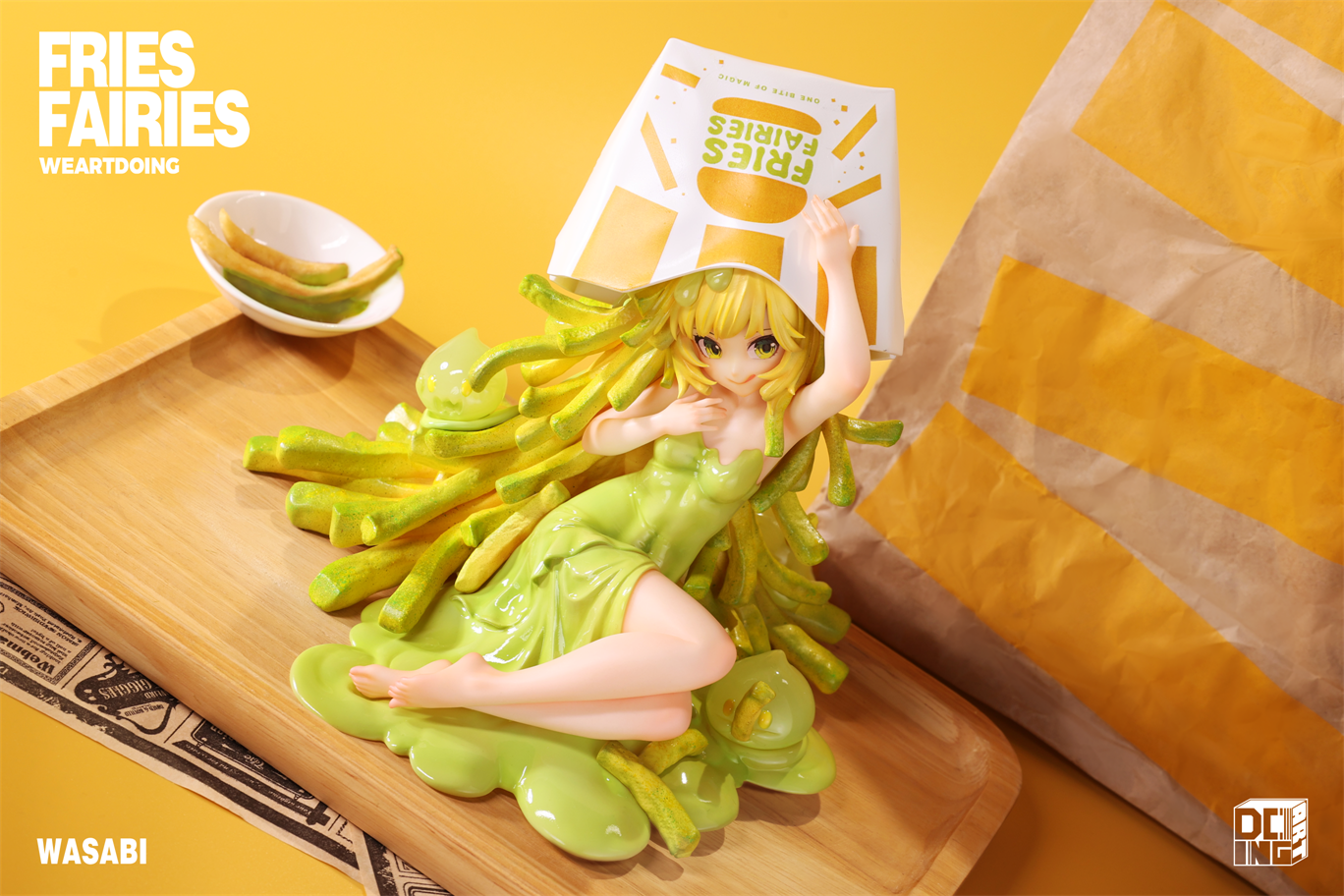 【Sold out】Sleeping Beauty-Fries Fairies-Classic Ketchup and Wasabi-Other series-WeArtDoing Studio