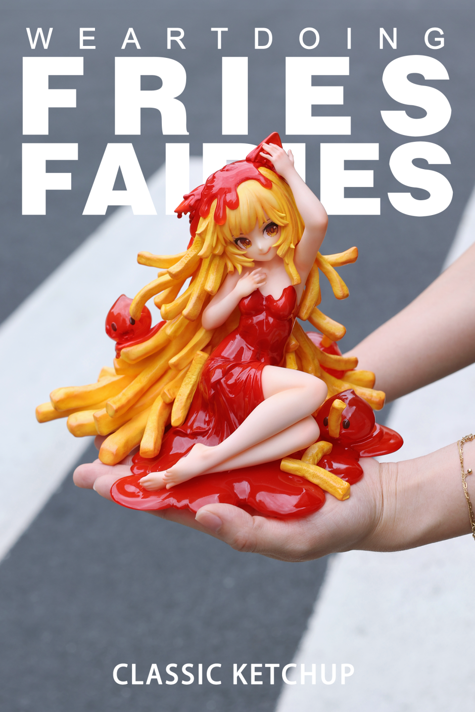 【Sold out】Sleeping Beauty-Fries Fairies-Classic Ketchup and Wasabi-Other series-WeArtDoing Studio