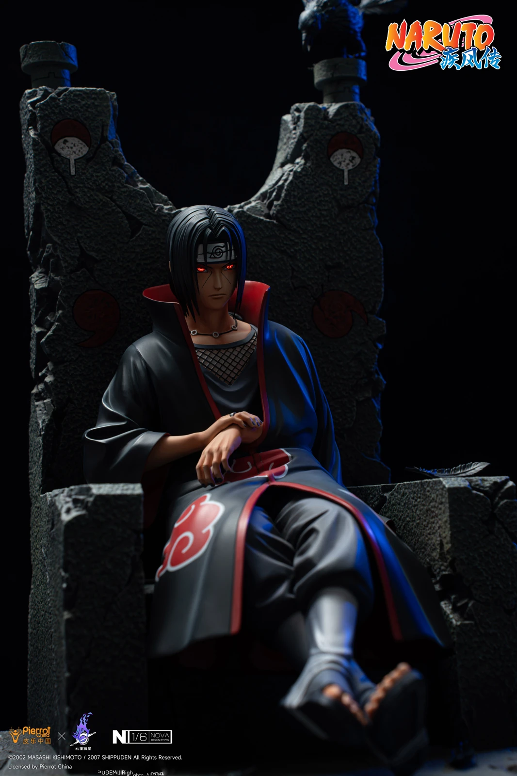 【Last one】1/6 Scale Licensed Itachi Uchiha with LED-Pierrot China x PickStar Studios