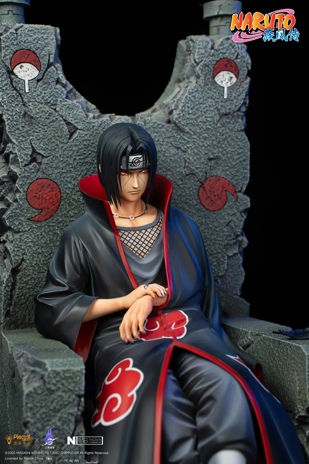 【Last one】1/6 Scale Licensed Itachi Uchiha with LED-Pierrot China x PickStar Studios