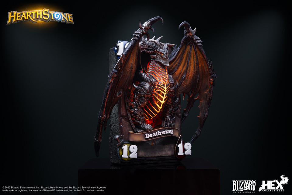 【Pre-sale】Deathwing Art Statue Liensed-Hearthstone-Hex Collectibles and Blizzard Studio