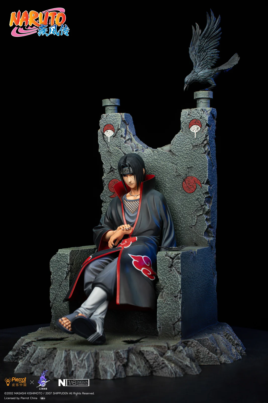 【Last one】1/6 Scale Licensed Itachi Uchiha with LED-Pierrot China x PickStar Studios