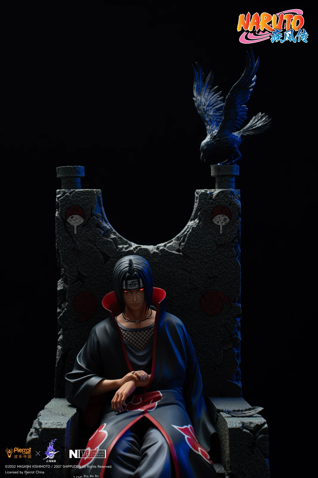 【Last one】1/6 Scale Licensed Itachi Uchiha with LED-Pierrot China x PickStar Studios