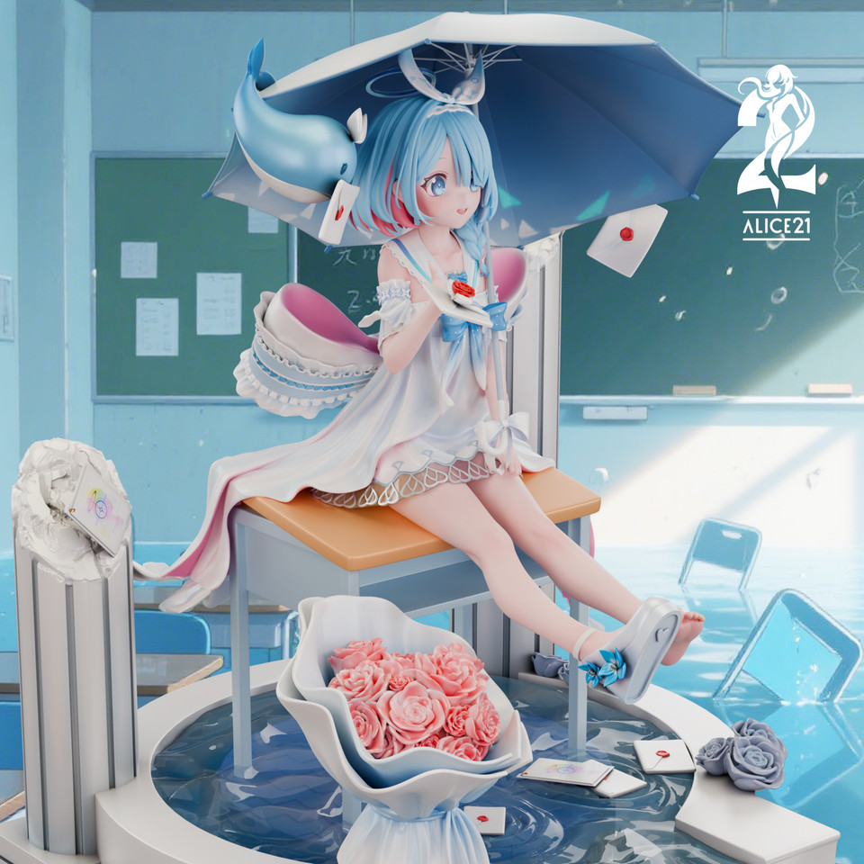 【Pre-sale】1/6 Scale Wedding Dress Arona with LED-Blue Archive-Alice21 Studio