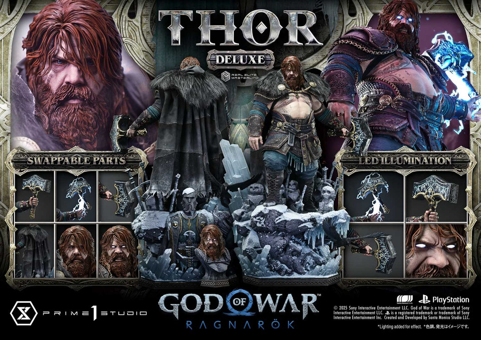 【Pre-sale】1/3 Scale Thor with LED-God of War Ragnarok-Prime 1 Studio