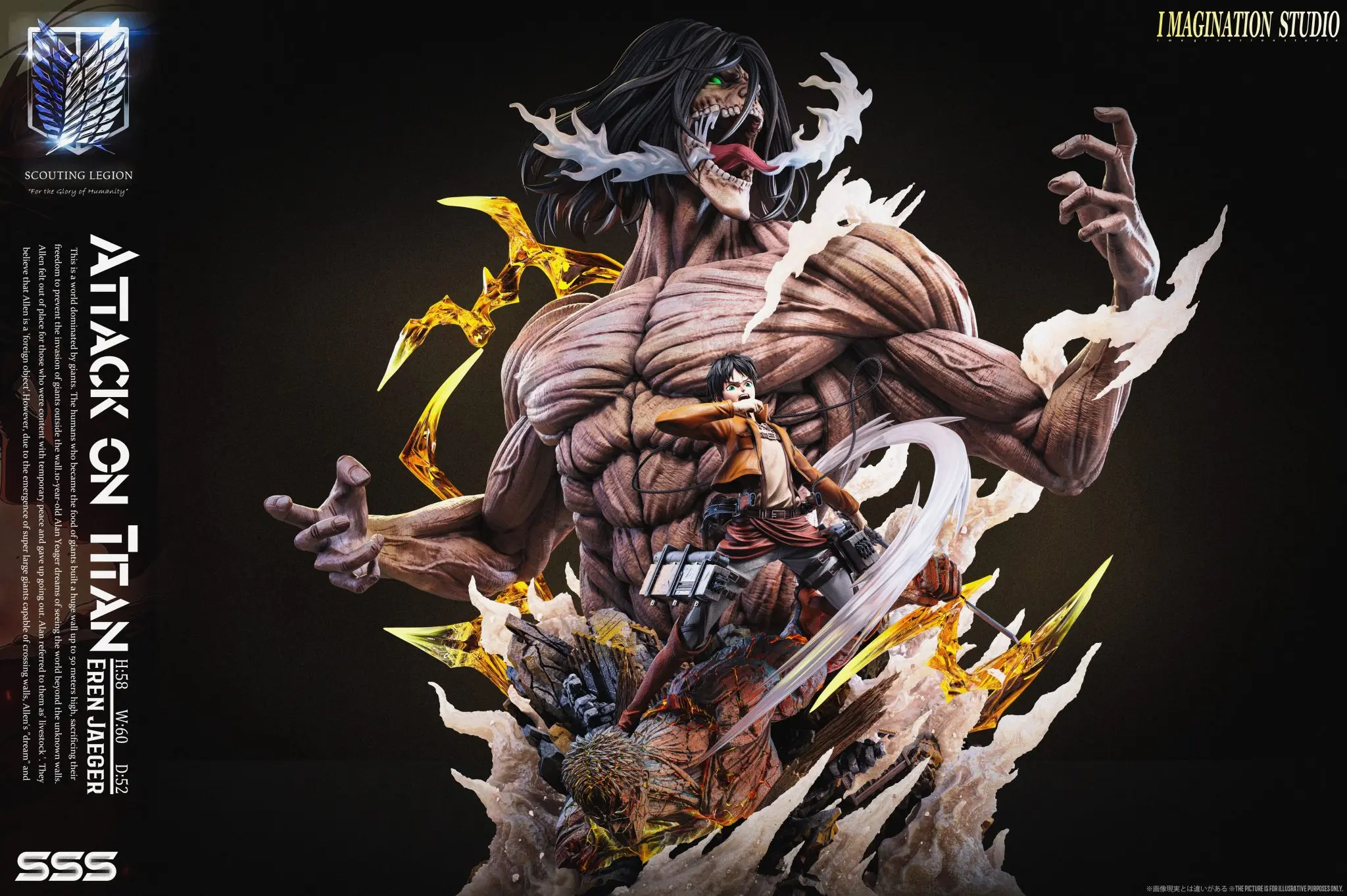 【Pre-sale】1/6 Scale Eren-Attack on Titan-Imagination Studio