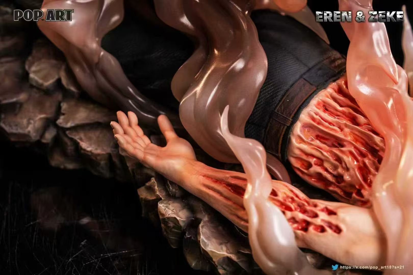 【Pre-sale】1/6 Scale Eren and Zeke-Attack on Titan-POP.ART Studio