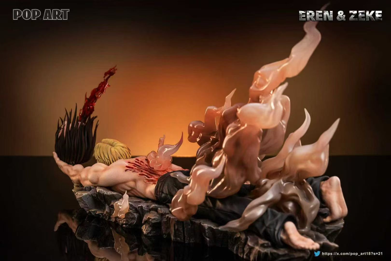 【Pre-sale】1/6 Scale Eren and Zeke-Attack on Titan-POP.ART Studio