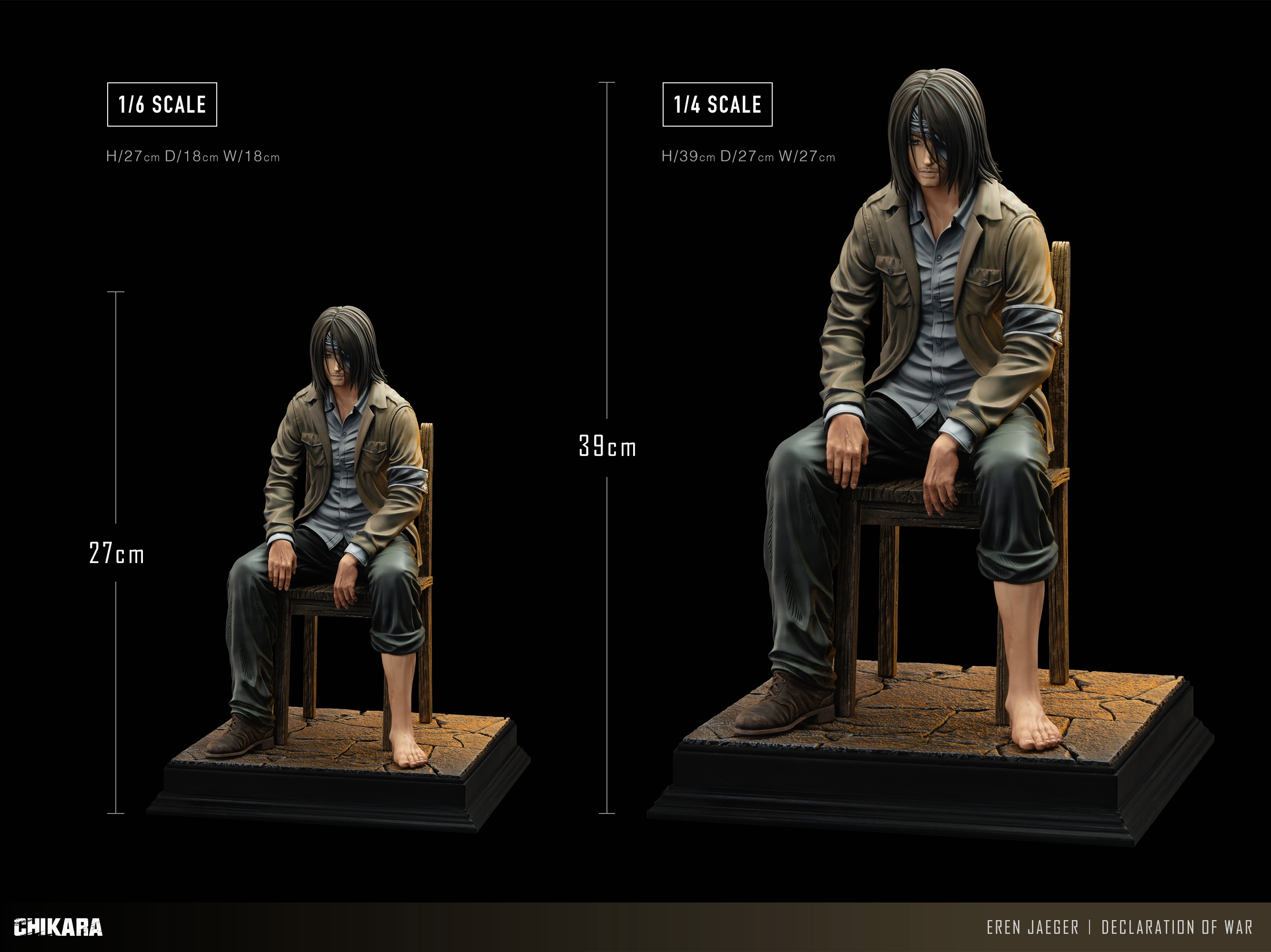 【Pre-sale】1/6 and 1/4 Scale Eren-Attack on Titan-CHIKARA Studio