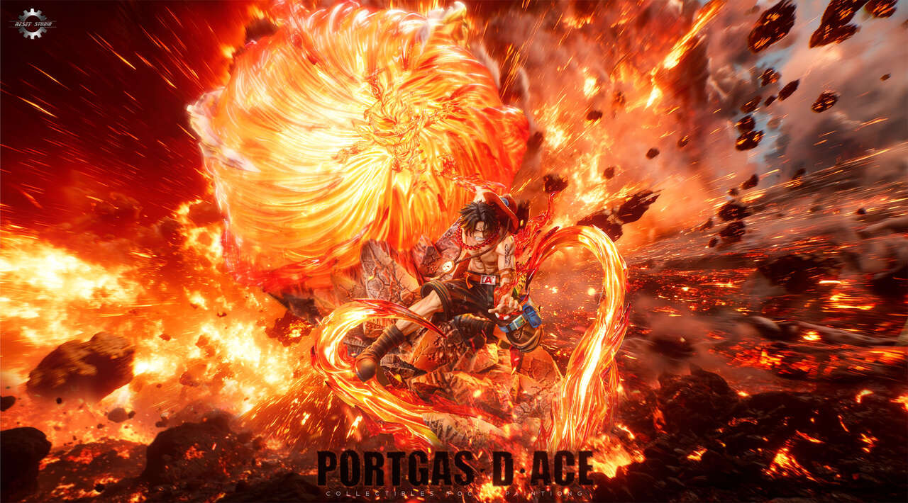 【Pre-sale】POP Scale Portgas D Ace with LED-Reset Studio