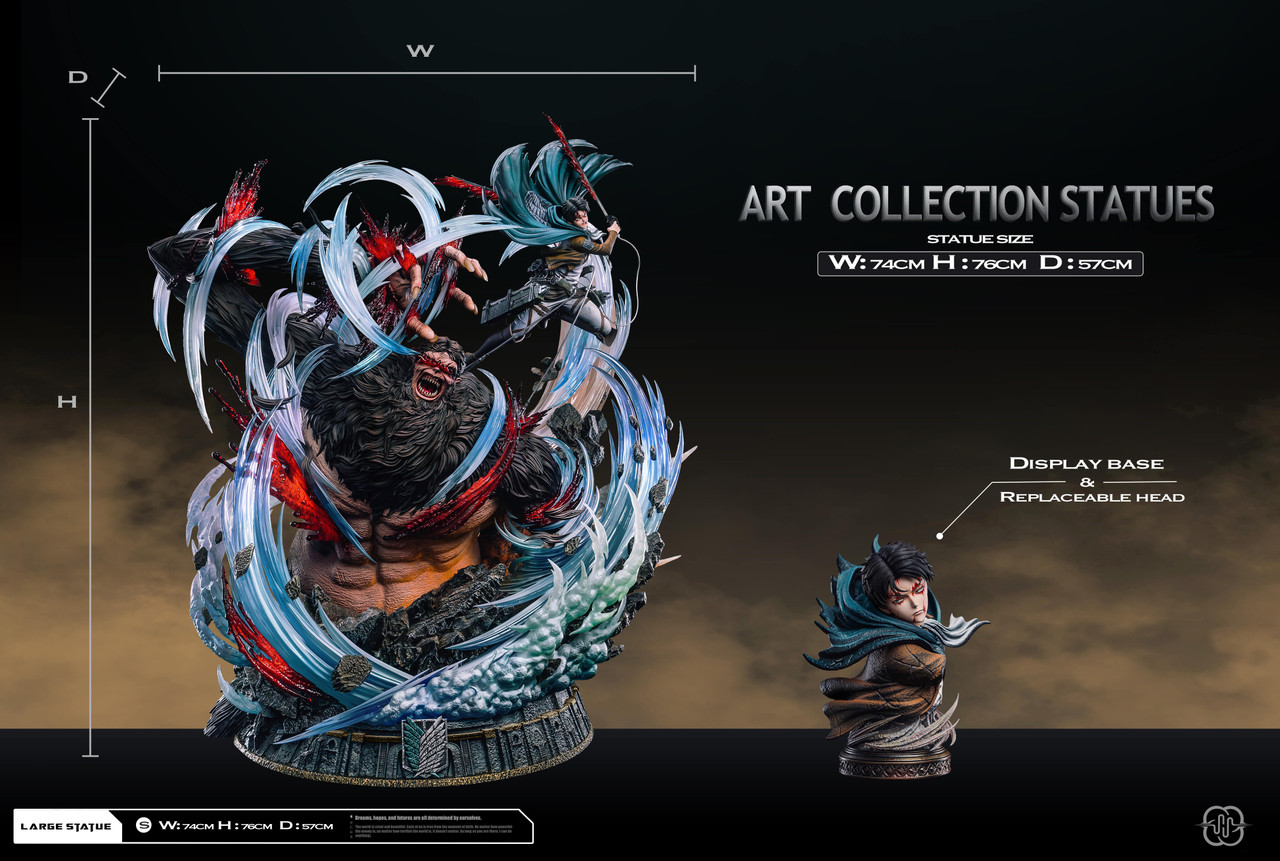 【Sold out】Levi vs Zeke-Attack on Titan-Hertz Studio