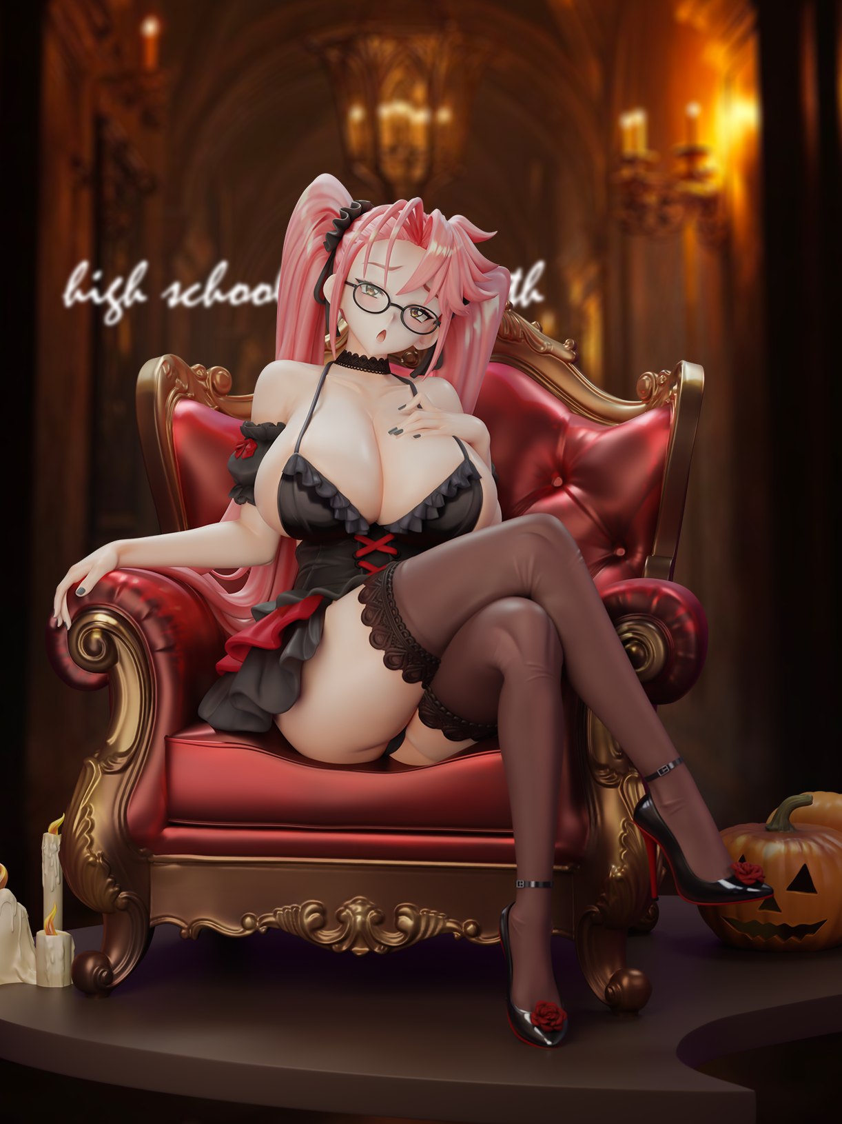【Pre-sale closed】1/6 Scale Takagi Saya-HIGHSCHOOL OF THE DEAD-Green tea-studio