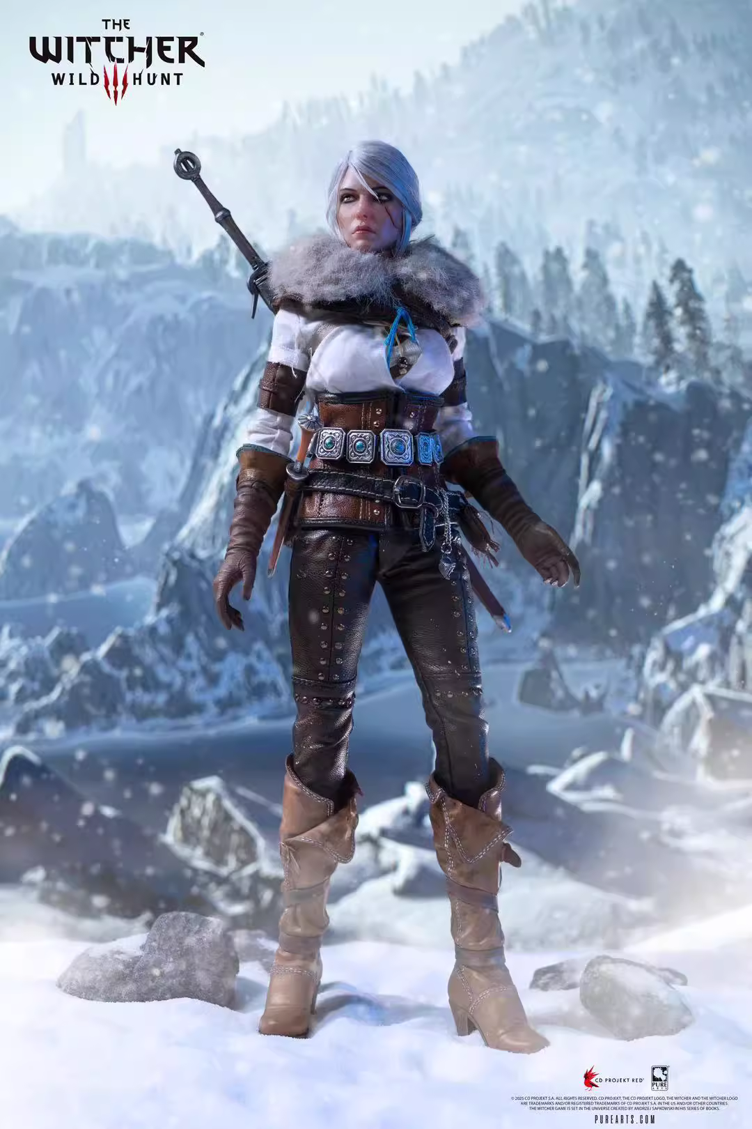 【Pre-sale】1/6 Scale Articulated Figure Ciri of Cintra-The Witcher 3：Wild Hunt-PureArts Studio