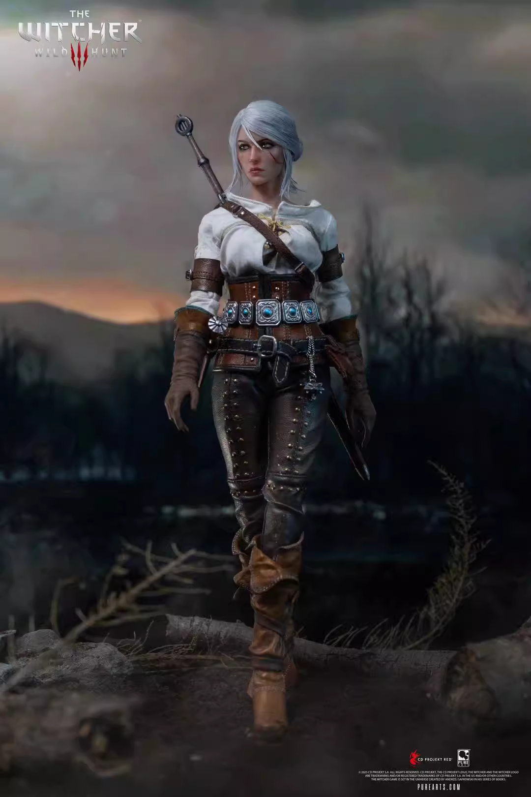 【Pre-sale】1/6 Scale Articulated Figure Ciri of Cintra-The Witcher 3：Wild Hunt-PureArts Studio