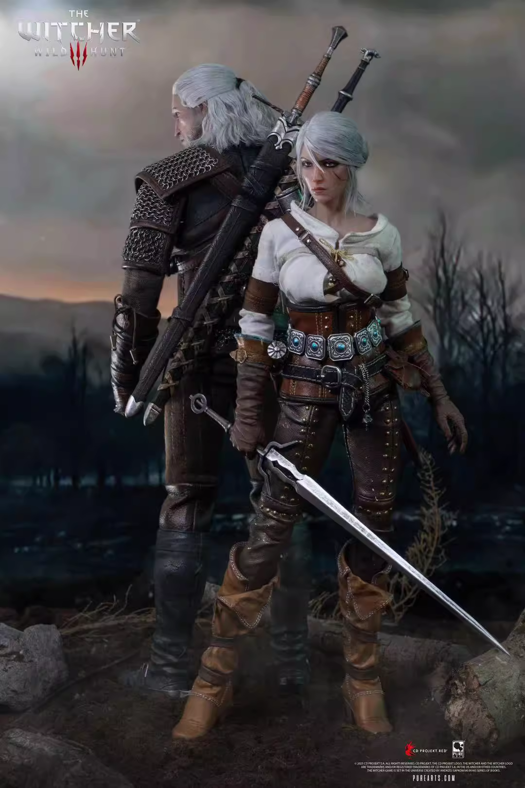 【Pre-sale】1/6 Scale Articulated Figure Ciri of Cintra-The Witcher 3：Wild Hunt-PureArts Studio