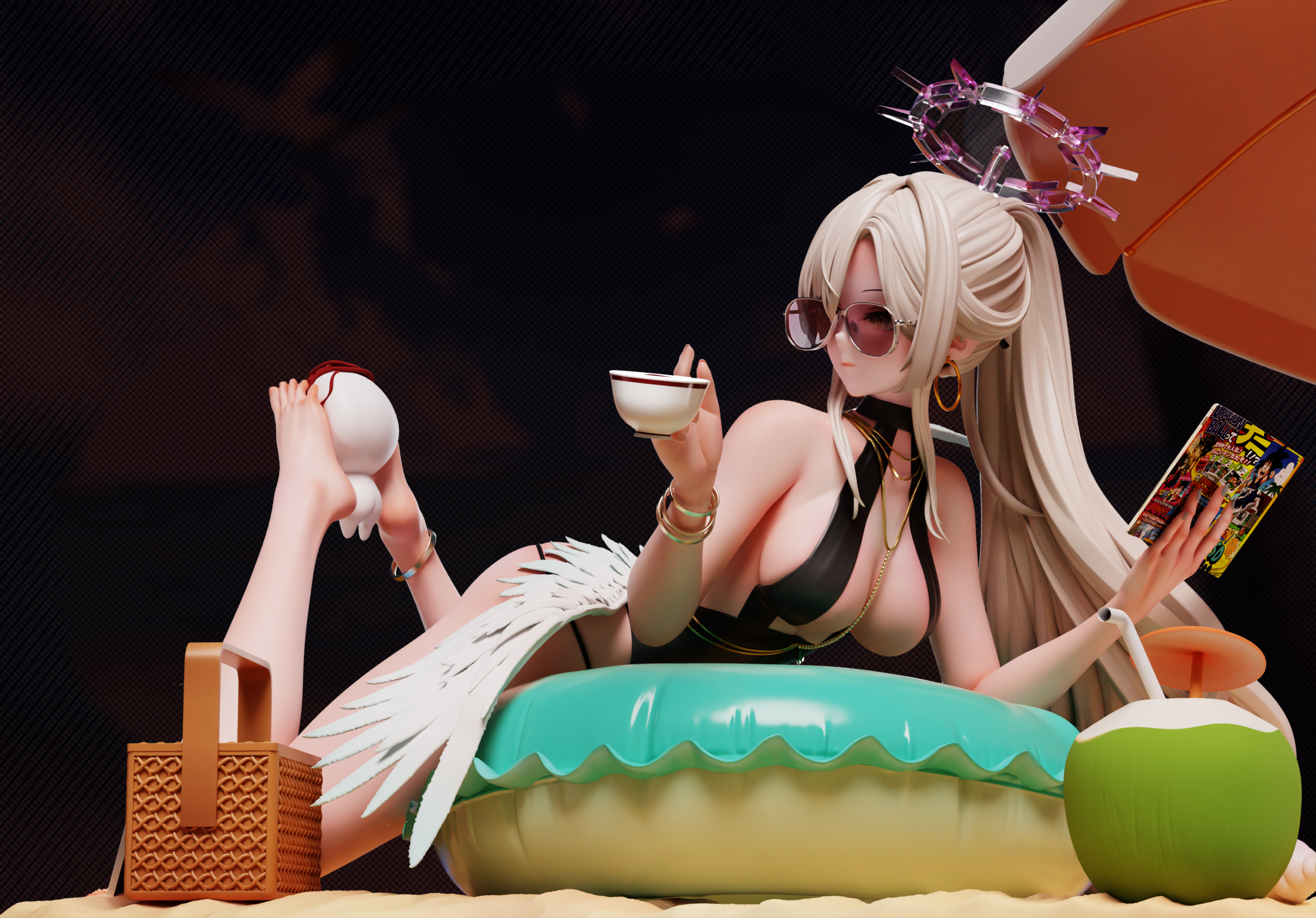 【Pre-sale closed】1/6 Scale Swimming Suit Kirifuji Nagisa-Blue Archive-MiYin Studio