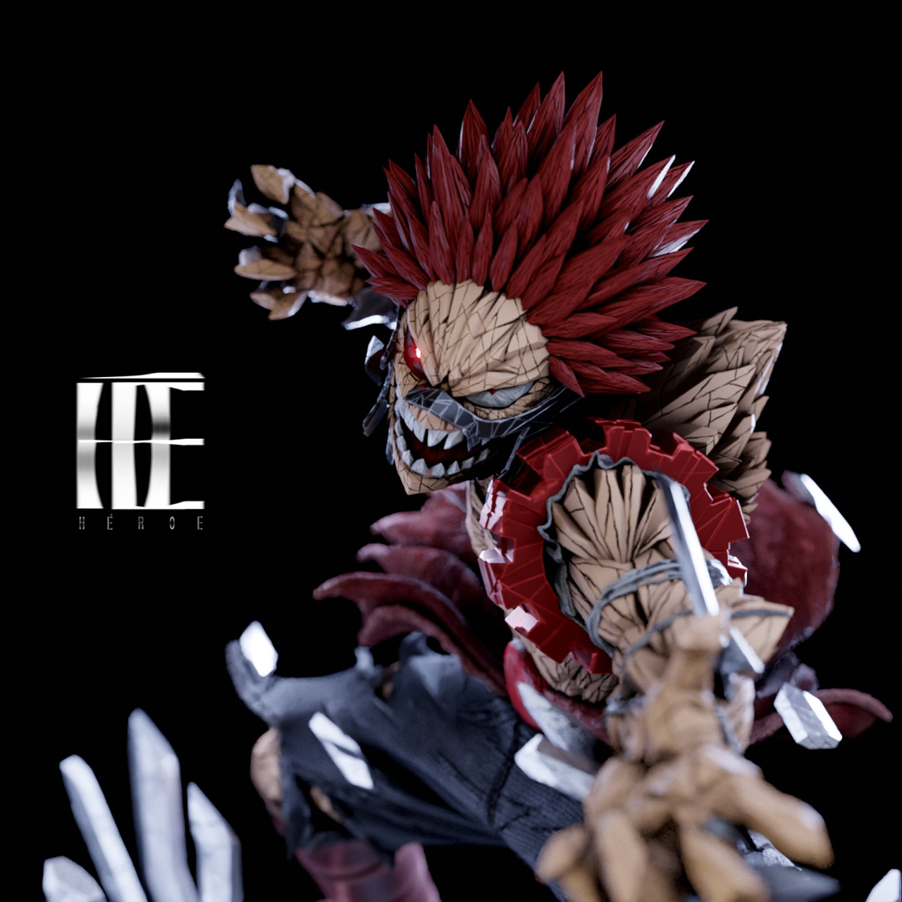 【Pre-sale】1/4 Scale RED RIOT KIRISHIMA with LED-Héroe Collectibles studio