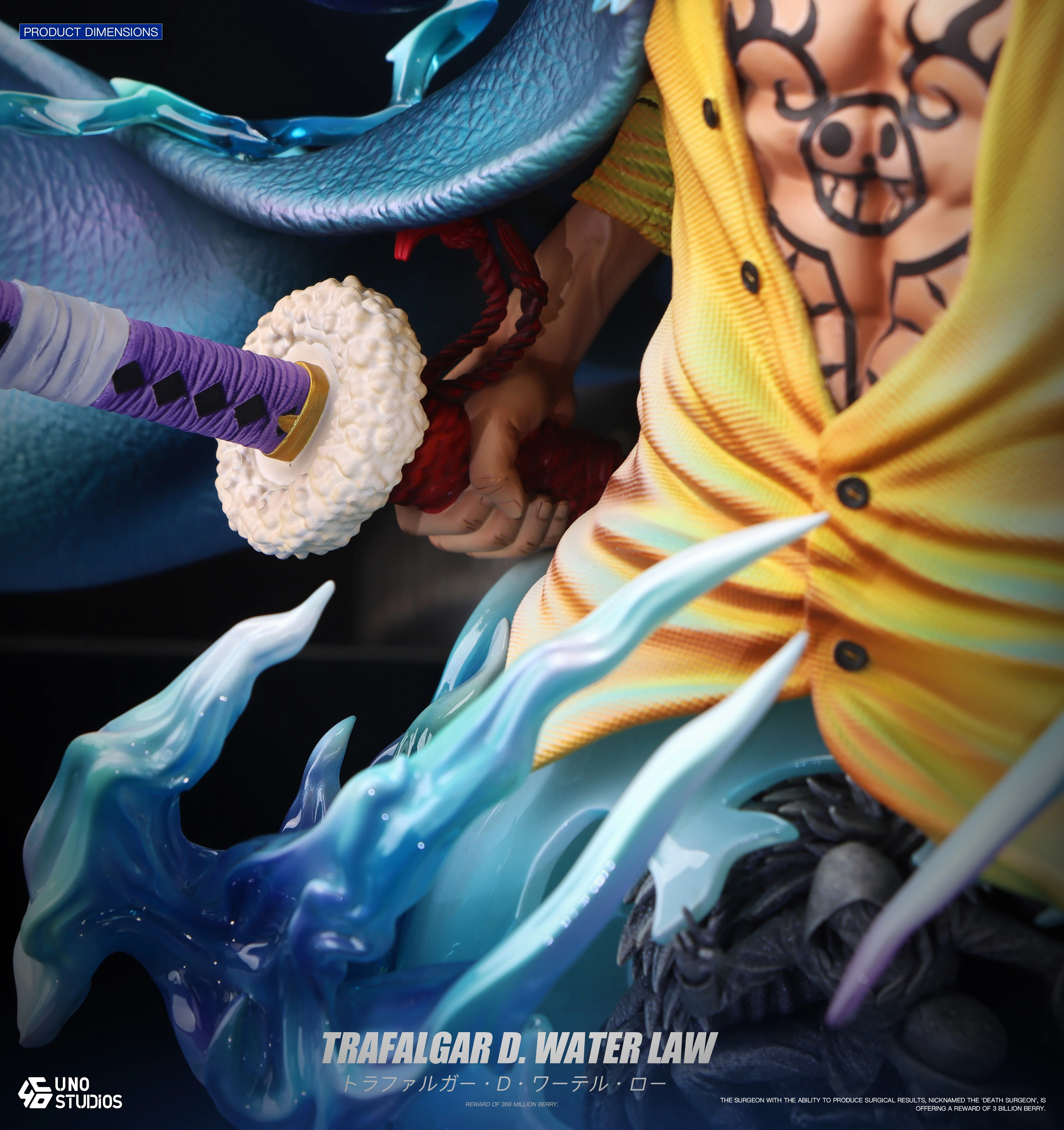 【Sold out】1/4 Scale Bust of Trafalgar D. Water Law-UNO Studio