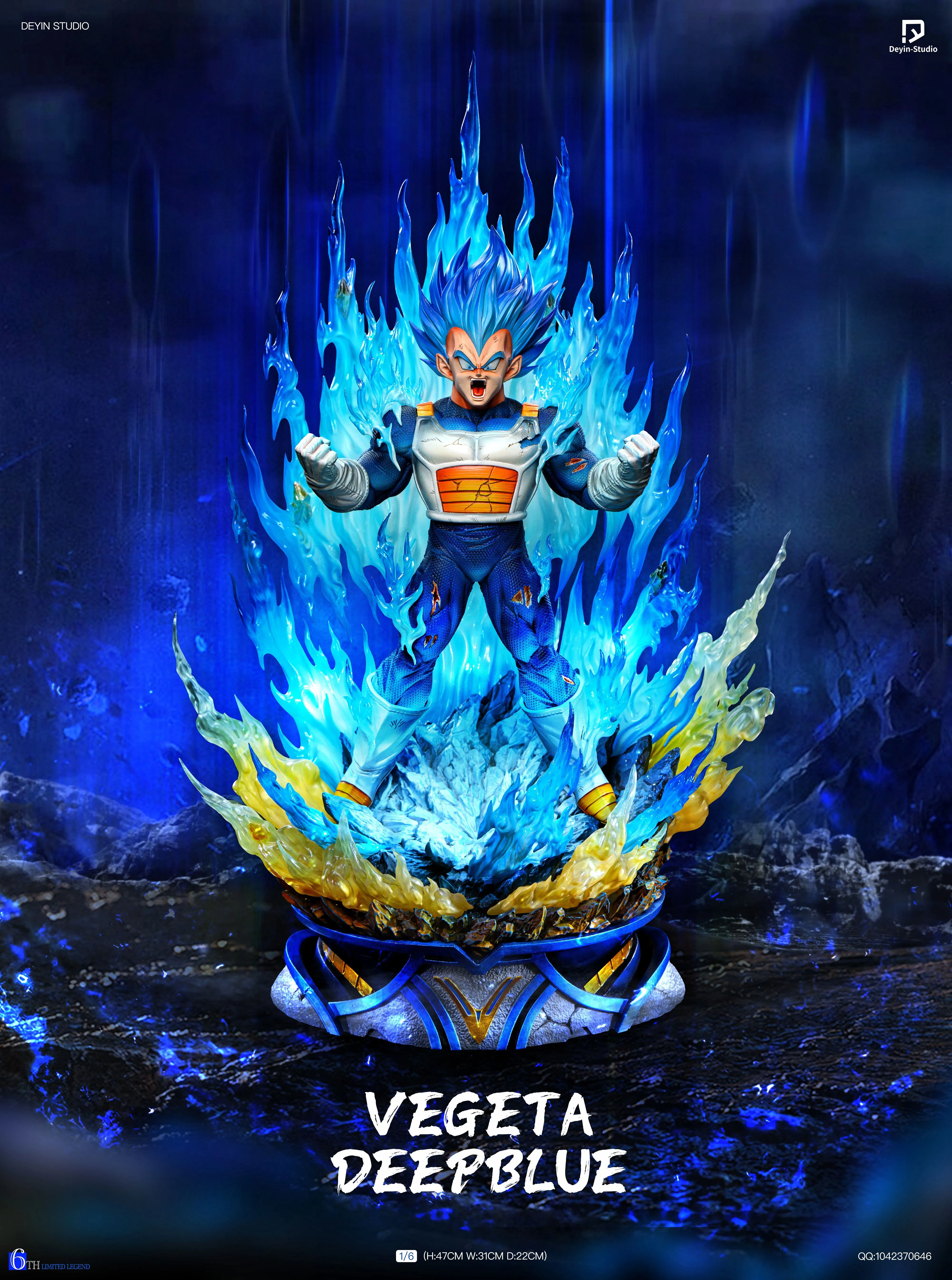 【Pre-sale】1/6 Scale Deep Blue Vegeta-DEYIN Studio
