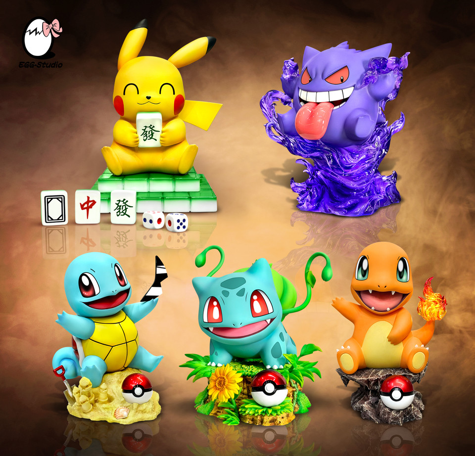 【Pre-sale】Pikachu playing Mahjong-EGG Studio
