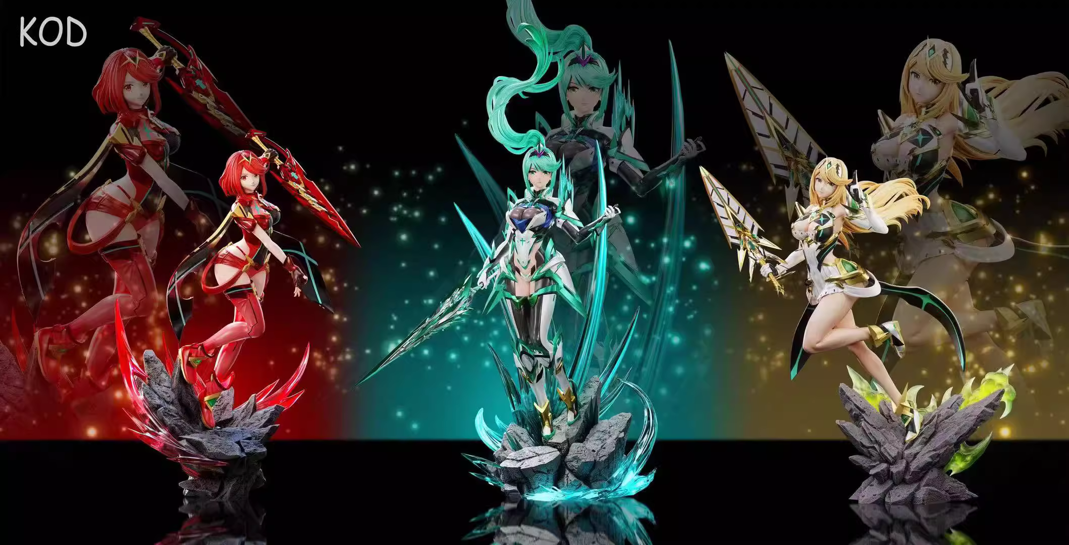 【Pre-sale】1/6 and 1/4 Scale Green, Mythra and Pyra-K 0 D Studio
