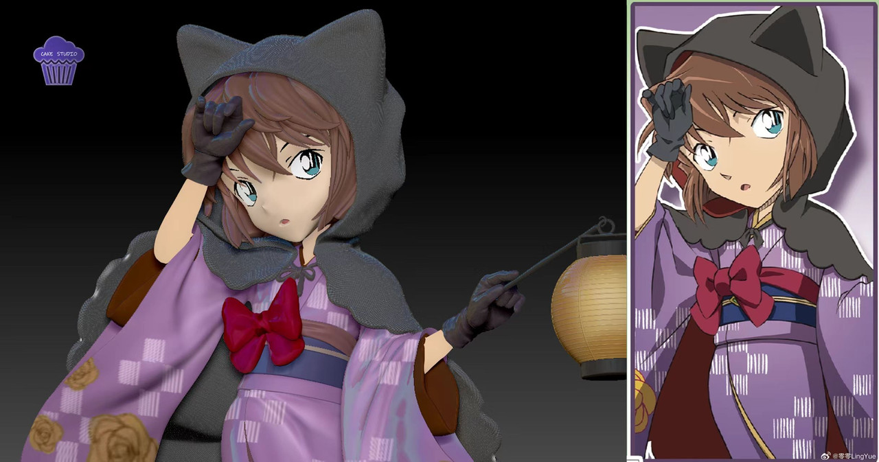 【Pre-sale】Hyakki Yagyō Conan and Haibara Ai with LED-Cake Studio