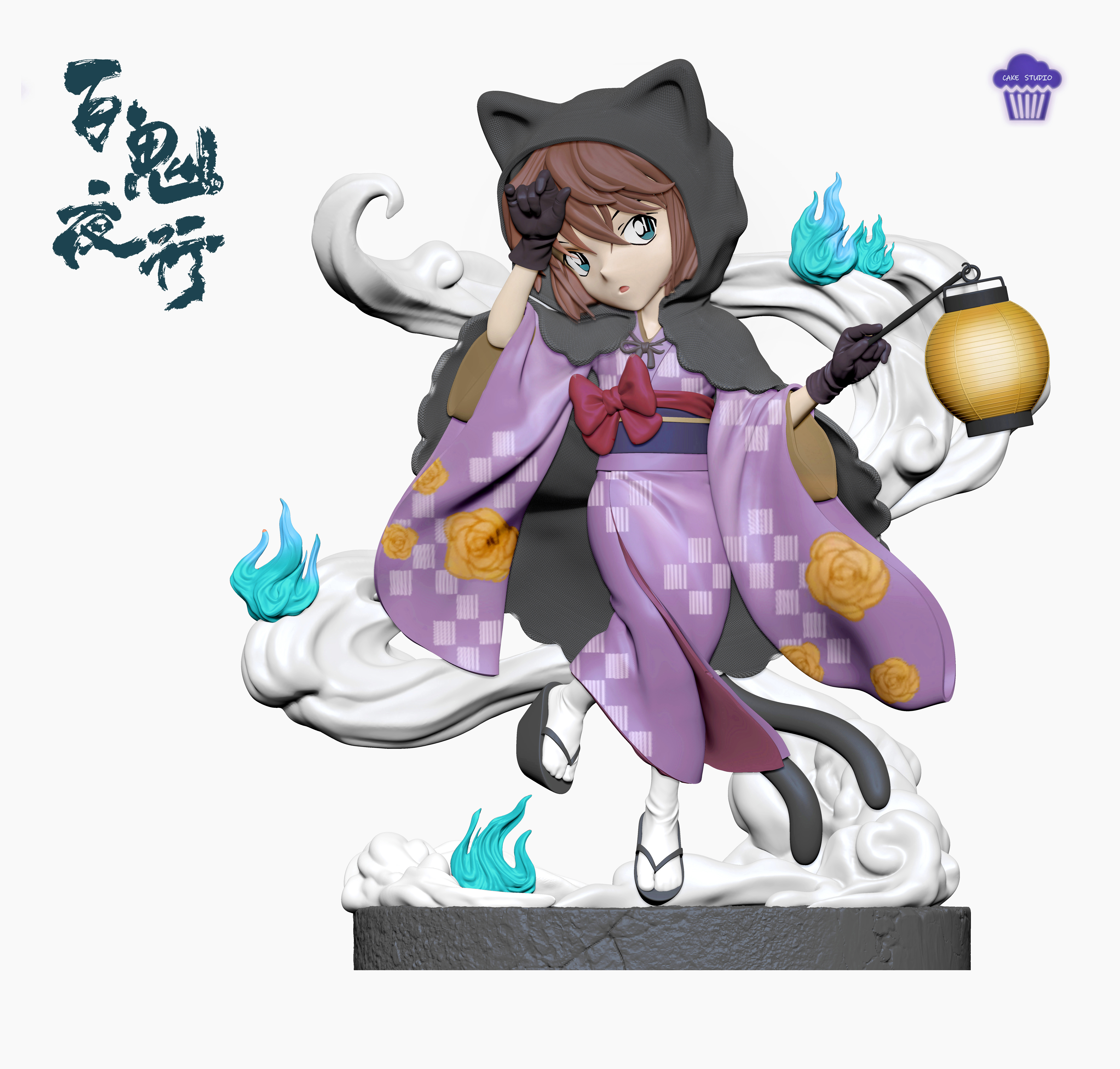 【Pre-sale】Hyakki Yagyō Conan and Haibara Ai with LED-Cake Studio