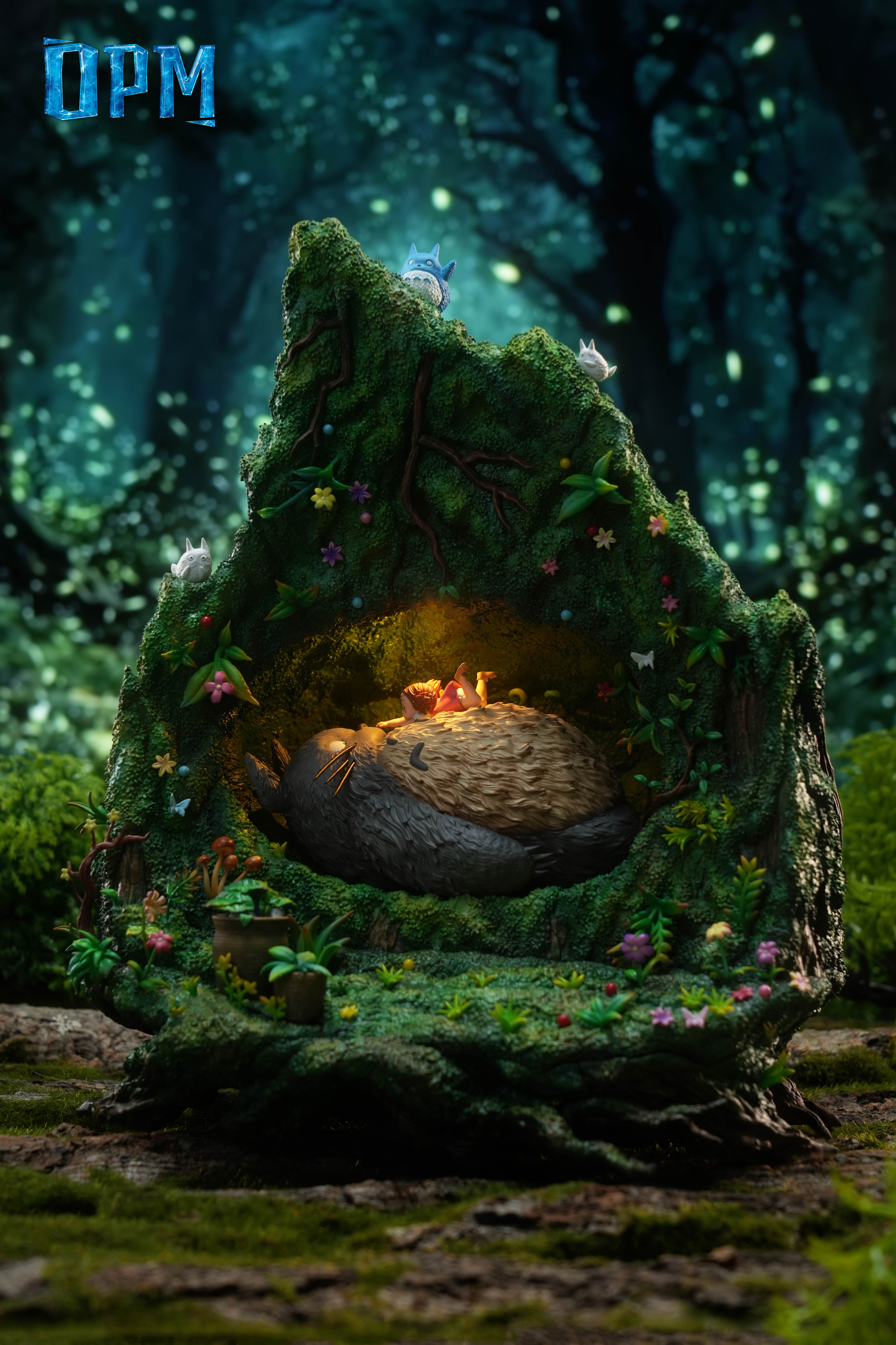 【Pre-sale Closed】013 Totoro in the tree hole with LED-OPM Studio