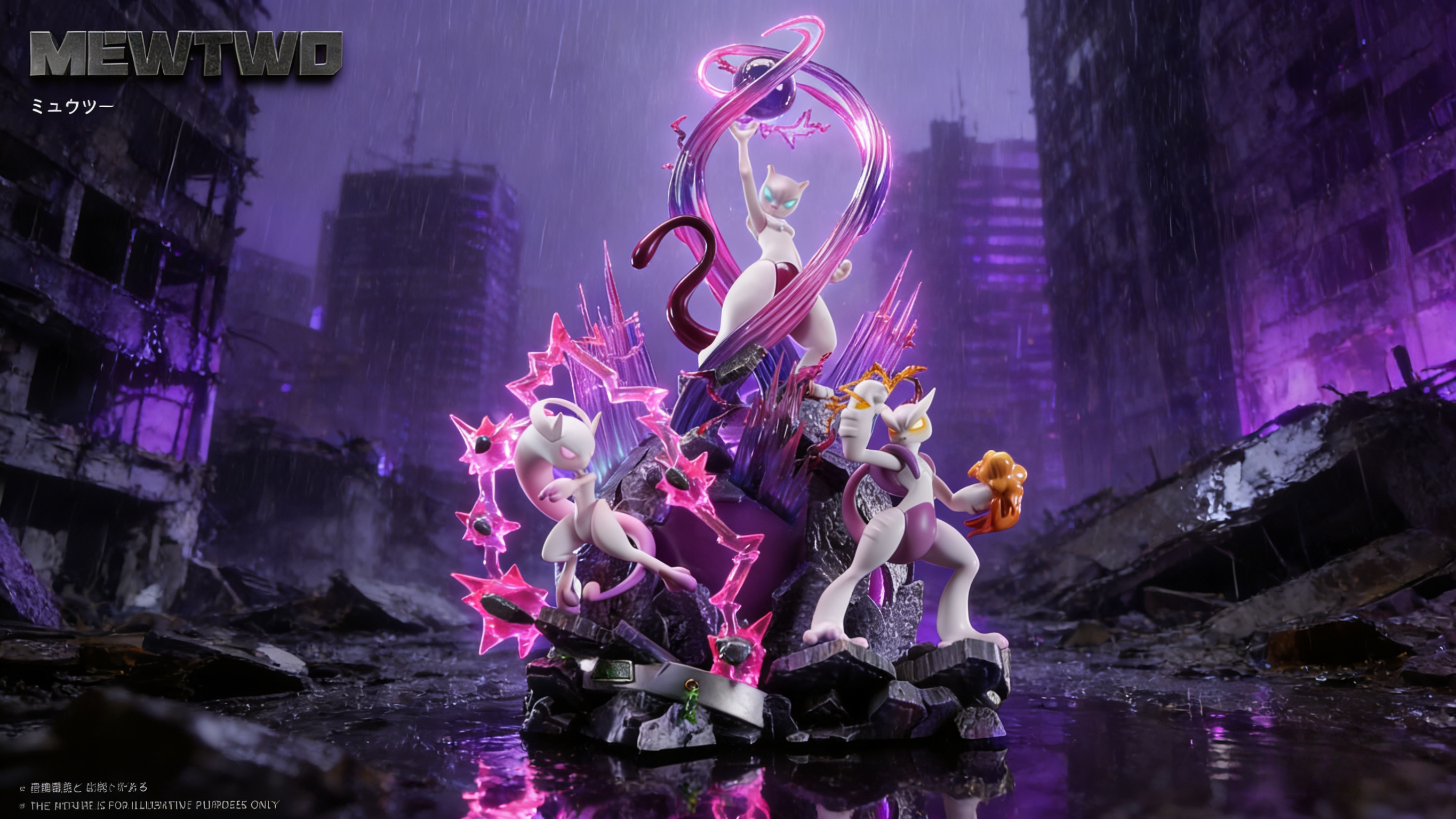 【Pre-sale】1/20 Scale Mewtwo Group with LED-JP Studio