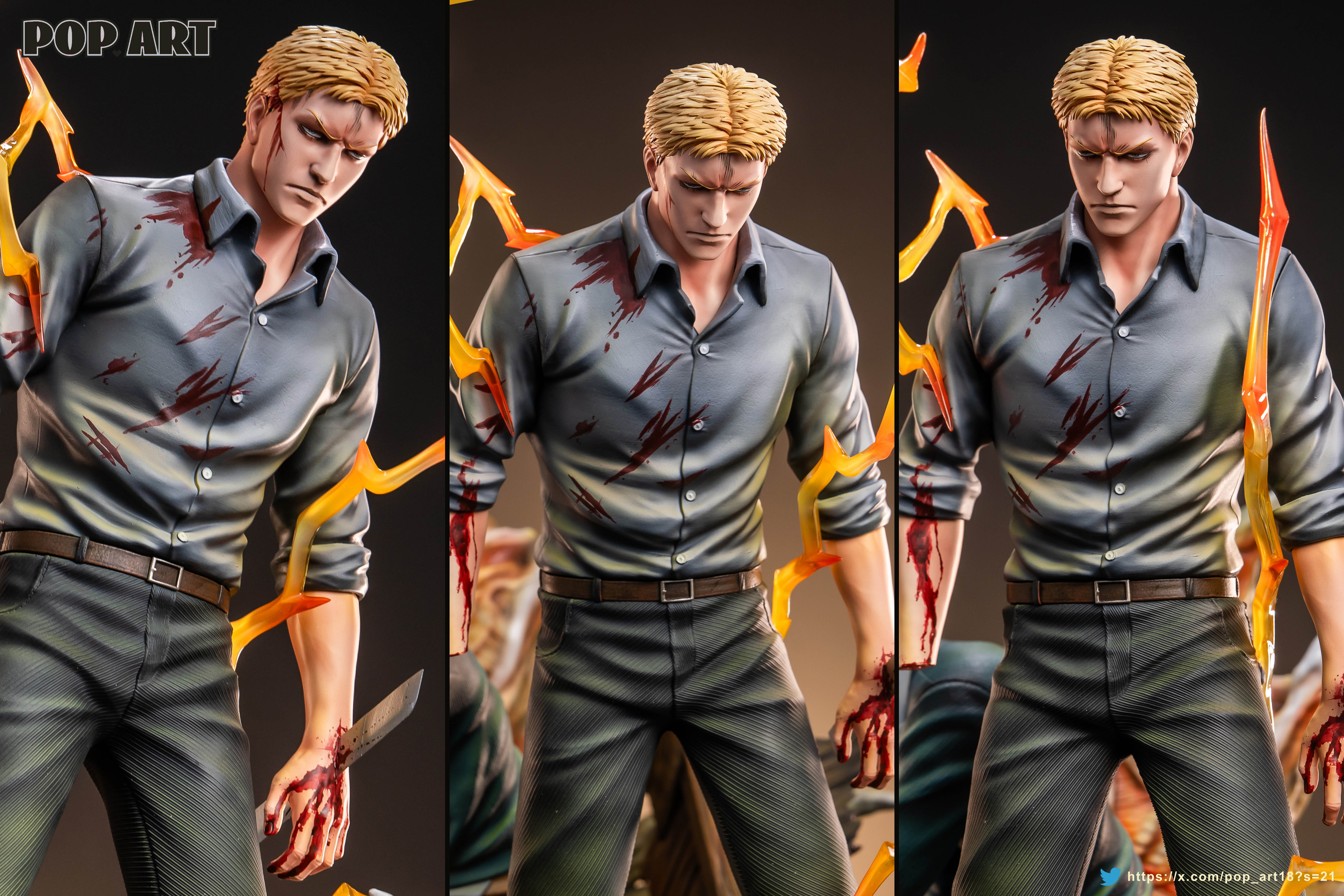 【Pre-sale】1/6 Scale Reiner Braun and Bertholdt Hoover-POP.ART Studio